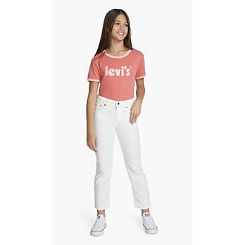 High Rise Straight Ankle Big Girls Jeans 7-16 4