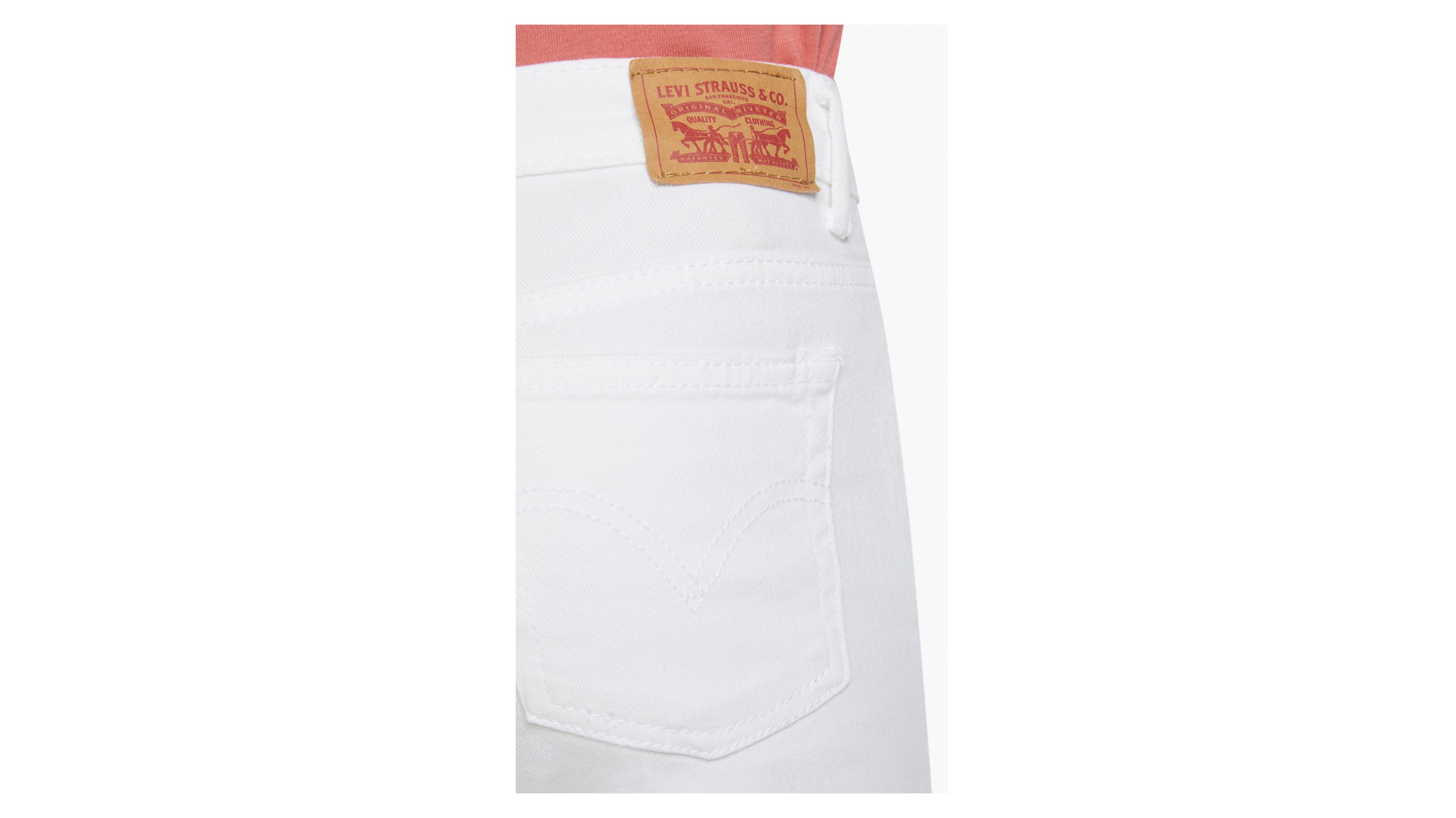Levi's High Rise Straight Ankle Big Girls Jeans 7-16 8 In White