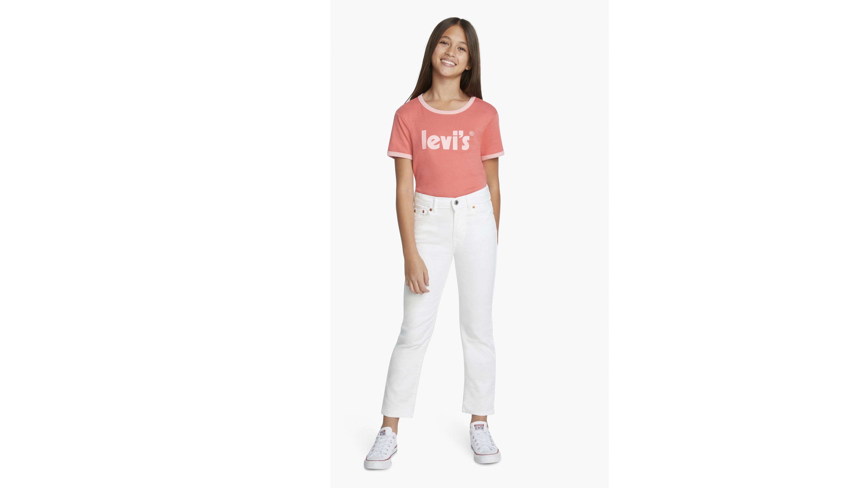 High Rise Straight Ankle Big Girls Jeans 7-16