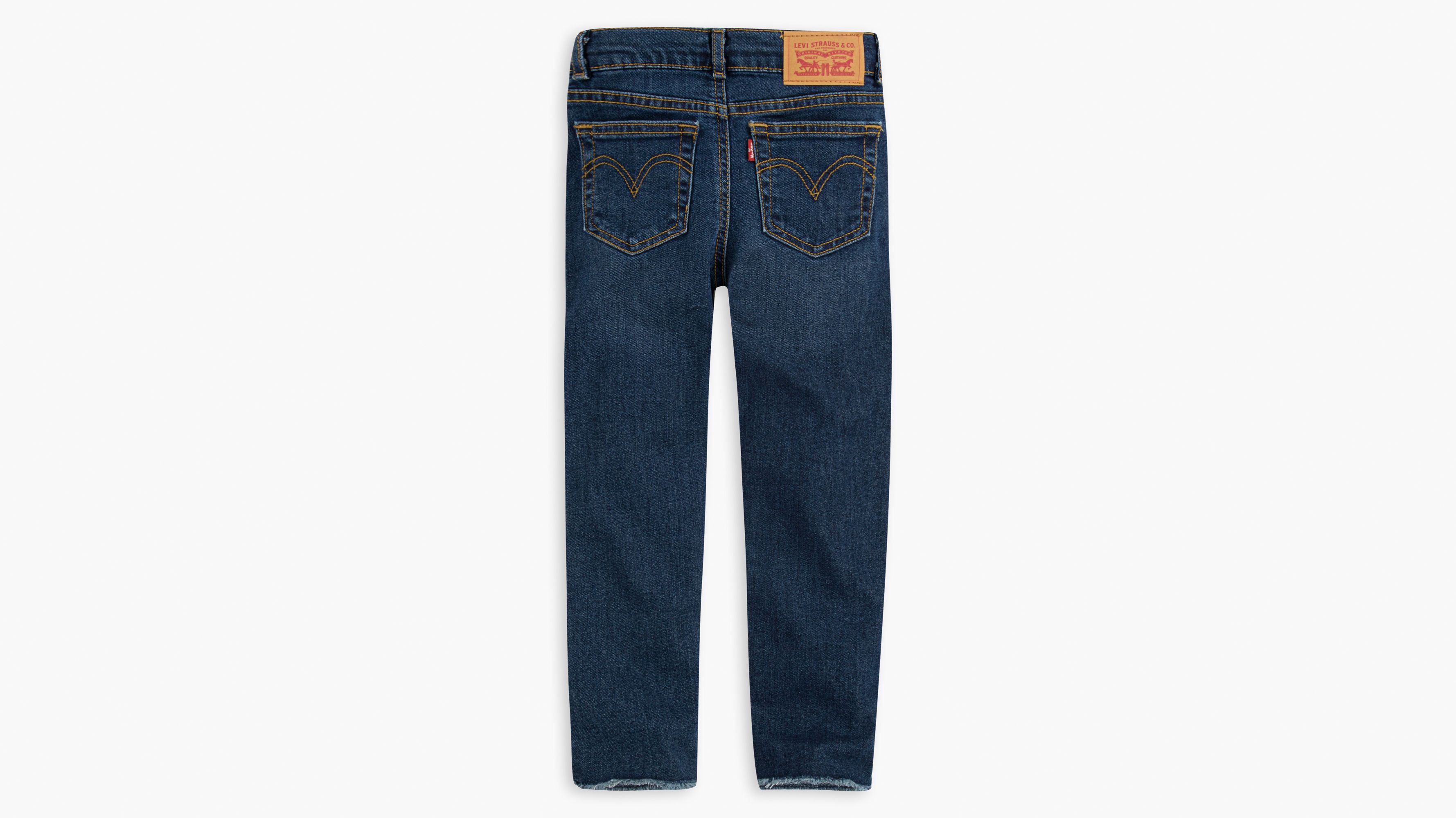 High Rise Ankle Straight Little Girls Jeans 4-6X