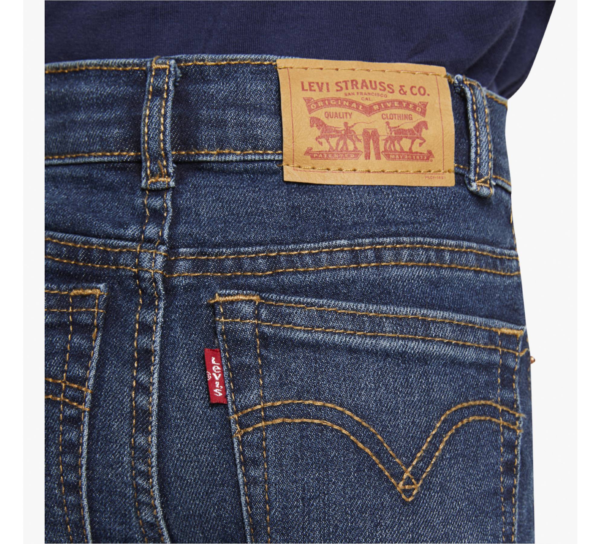 High Rise Ankle Straight Little Girls Jeans 4-6x - Medium Wash | Levi's® US