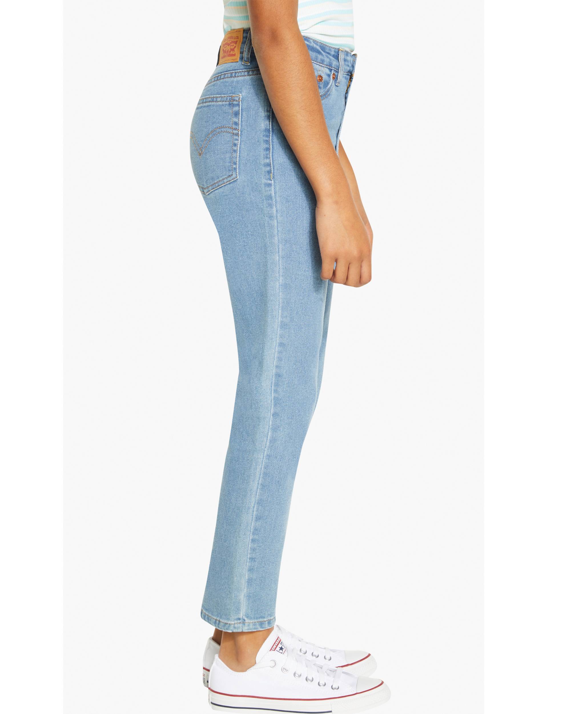 Ribcage Ankle Straight Big Girls Jeans 7-16 - Light Wash Ribcage Ankle Straight Big Girls Jeans 7-16 - Light Wash