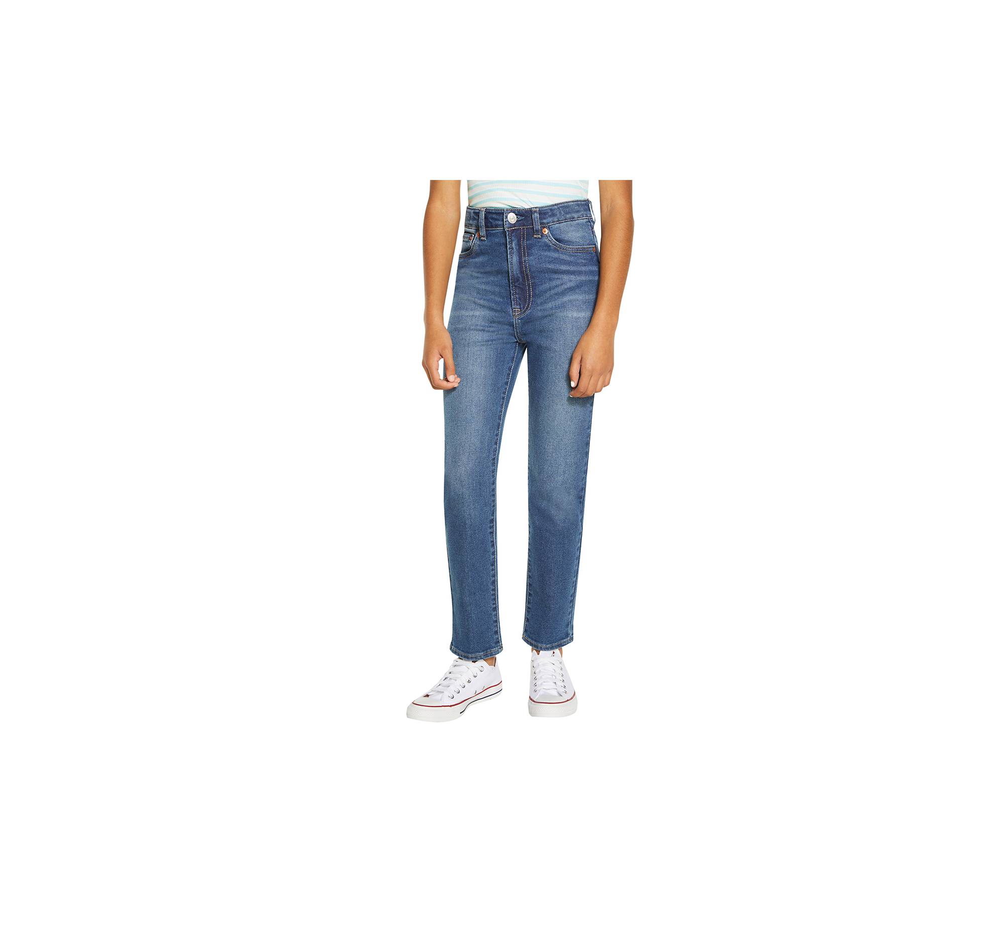 Ribcage Ankle Straight Big Girls Jeans 7-16 1