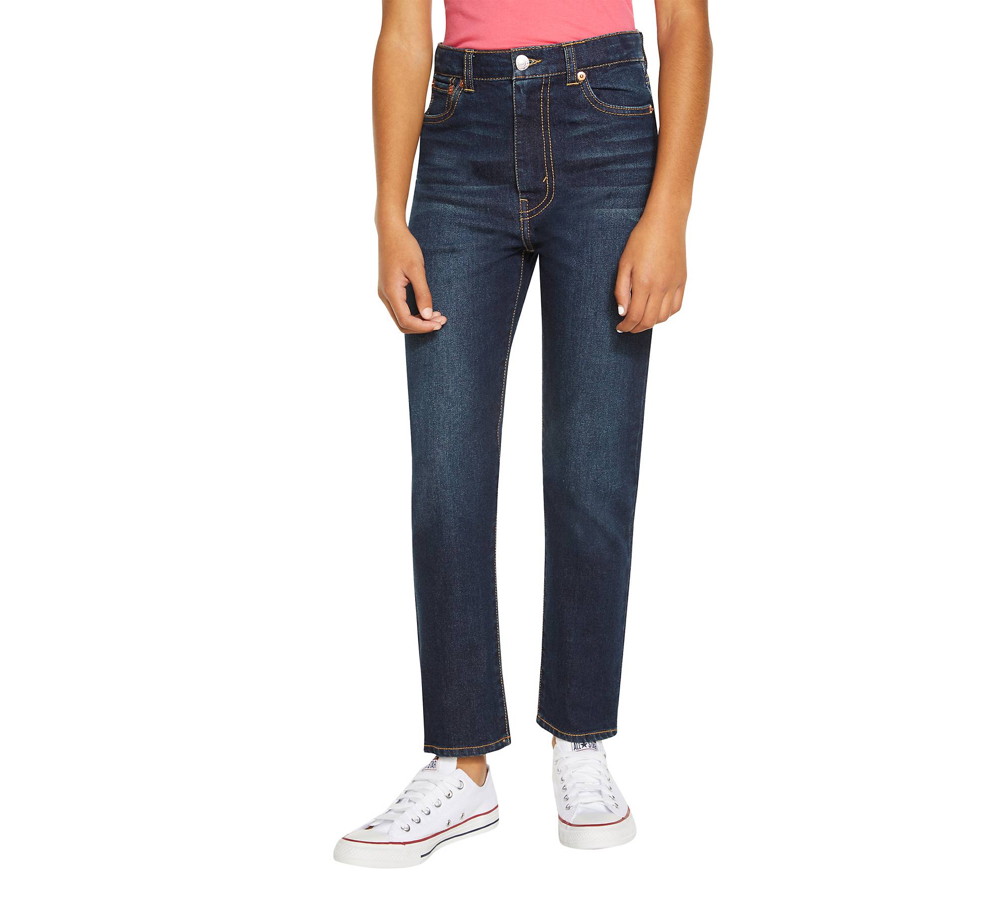 Ribcage Ankle Straight Big Girls Jeans 7-16 1