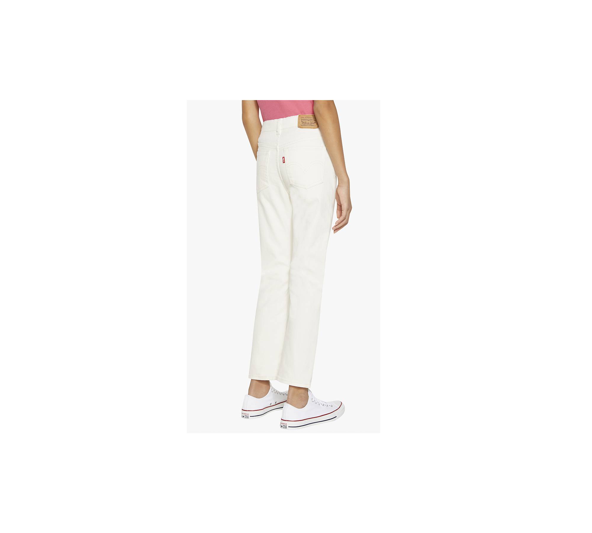 High Rise Ankle Straight Big Girls Jeans 7-16 - White | Levi's® US