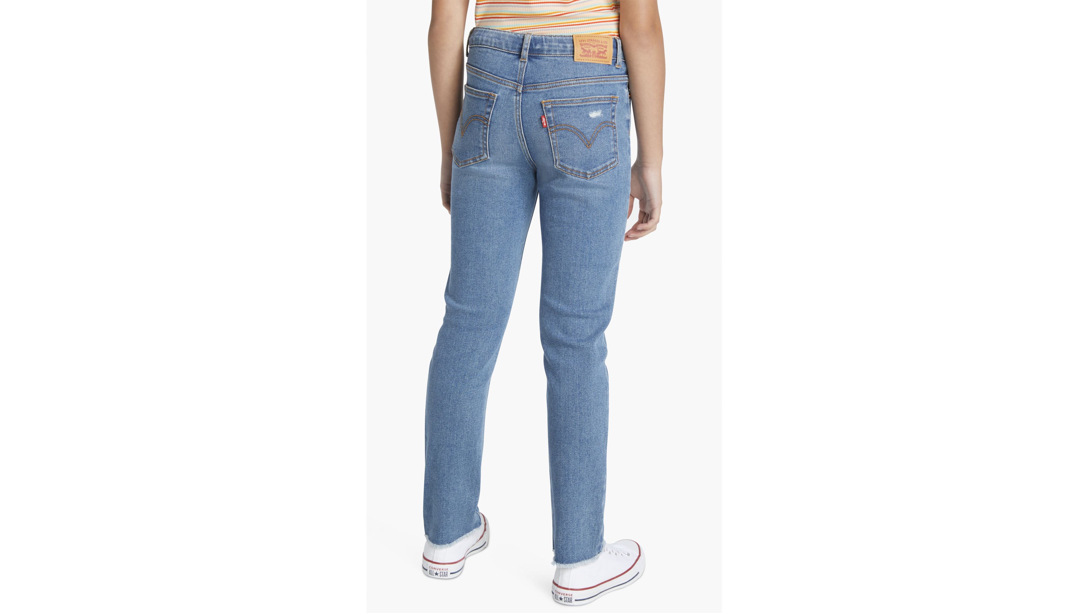 High Rise Straight Jeans Big Girls 7-16