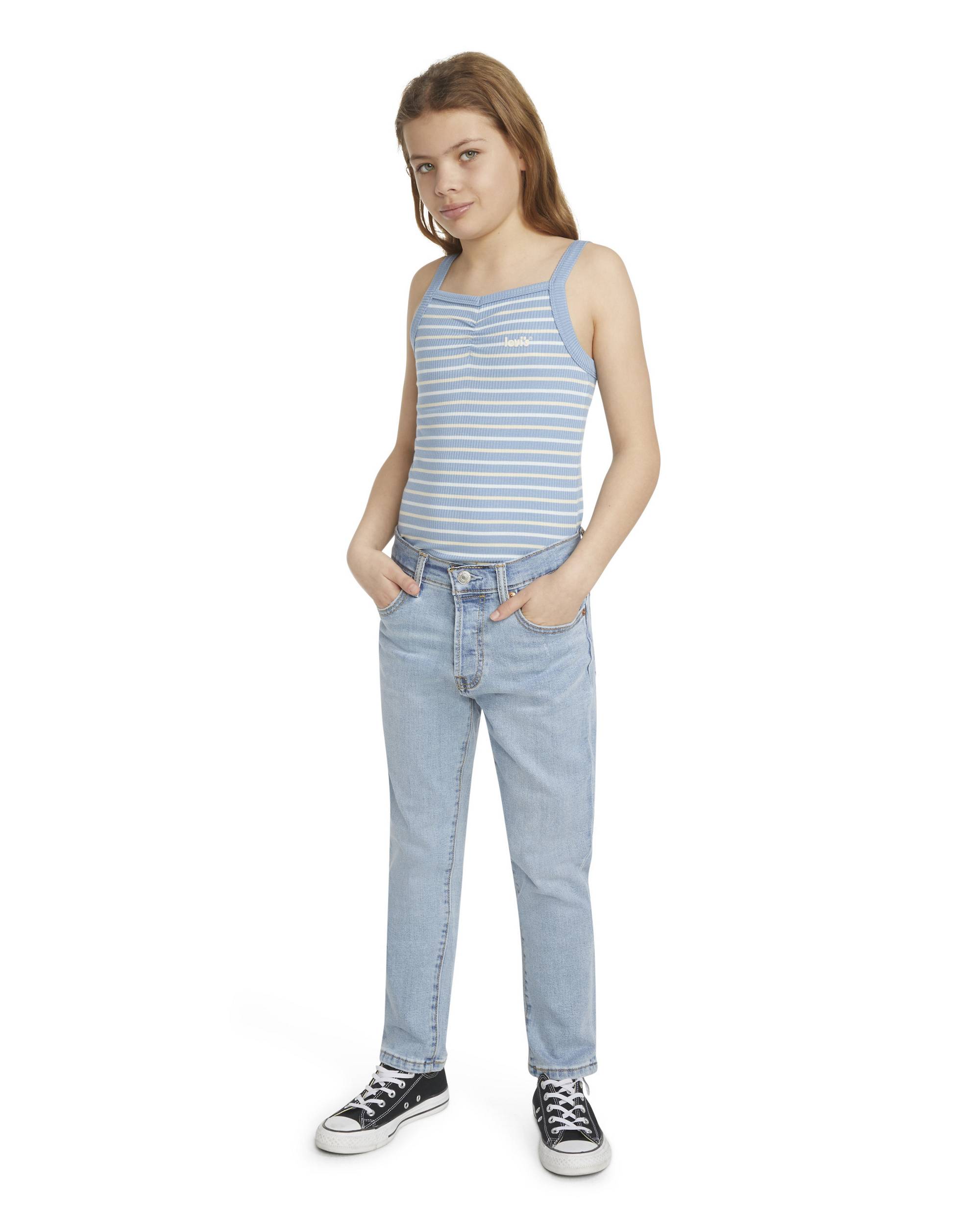 501® Original Jeans Big Girls 7-16 - Light Wash | Levi's® US 501® Original Jeans Big Girls 7-16 - Light Wash | Levi's® US