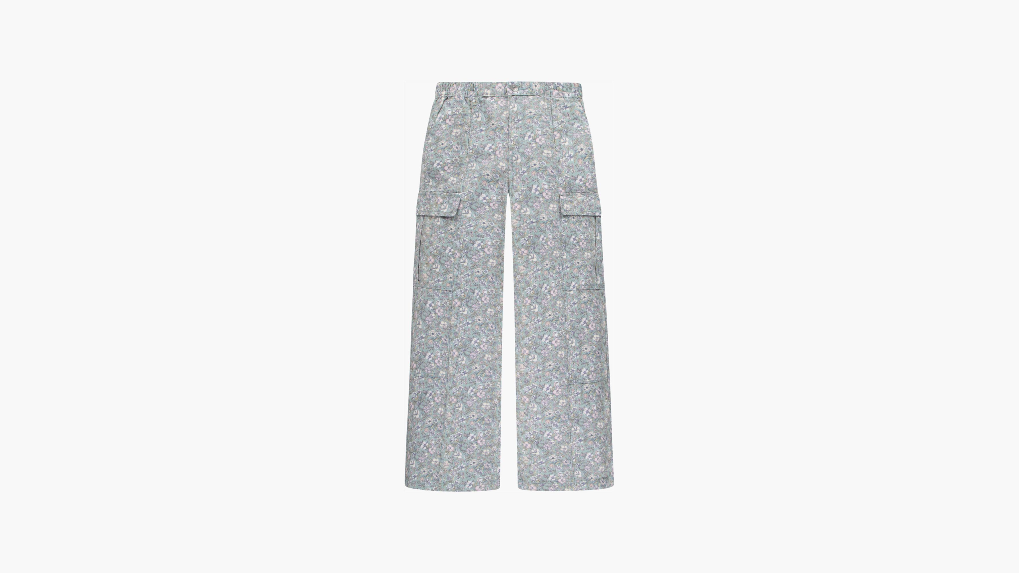 High Rise Baggy Cargo Pants Big Girls 7-16 - Blue | Levi's® US