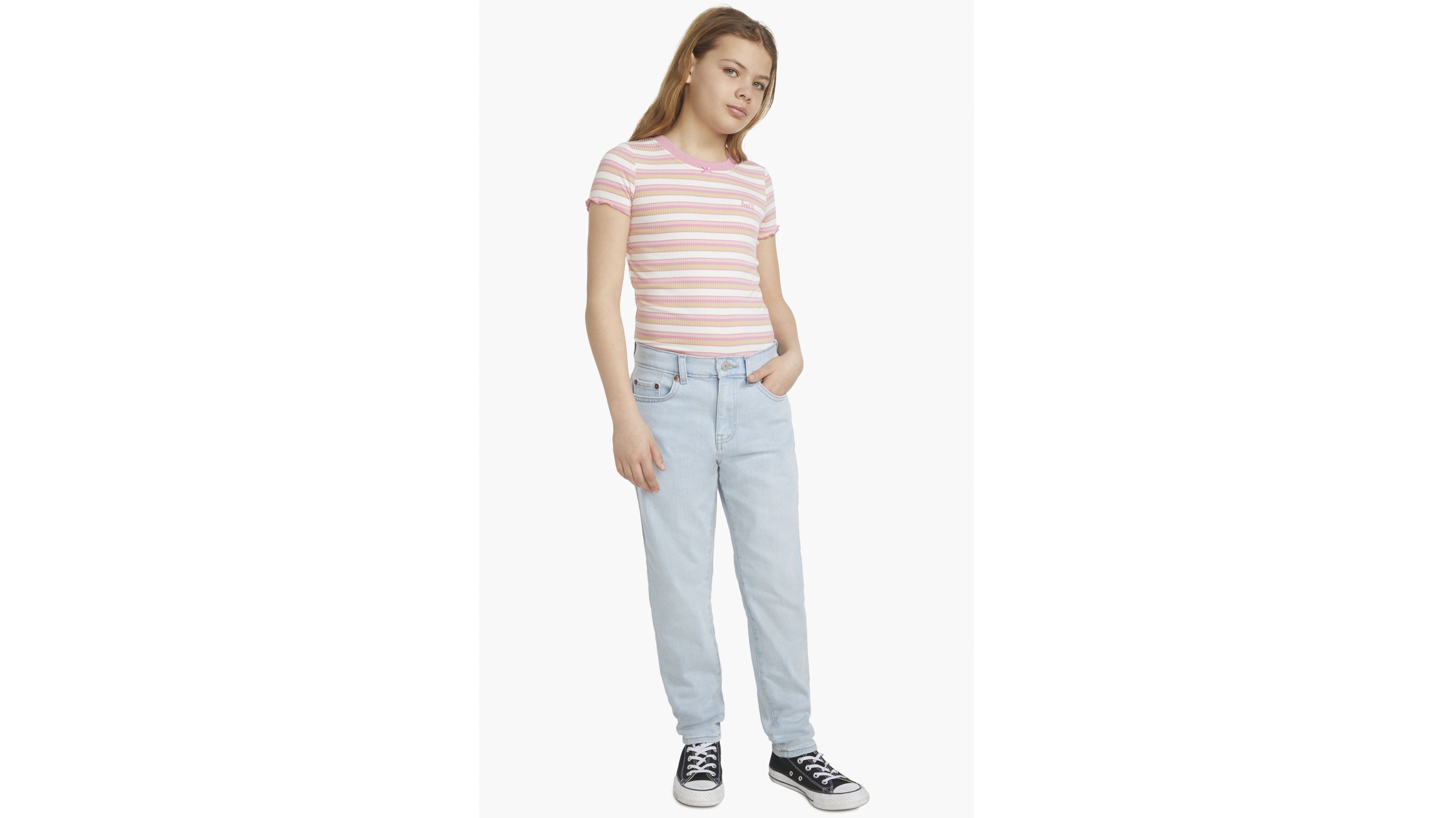 Teenager Mini Mom Jeans - Blue