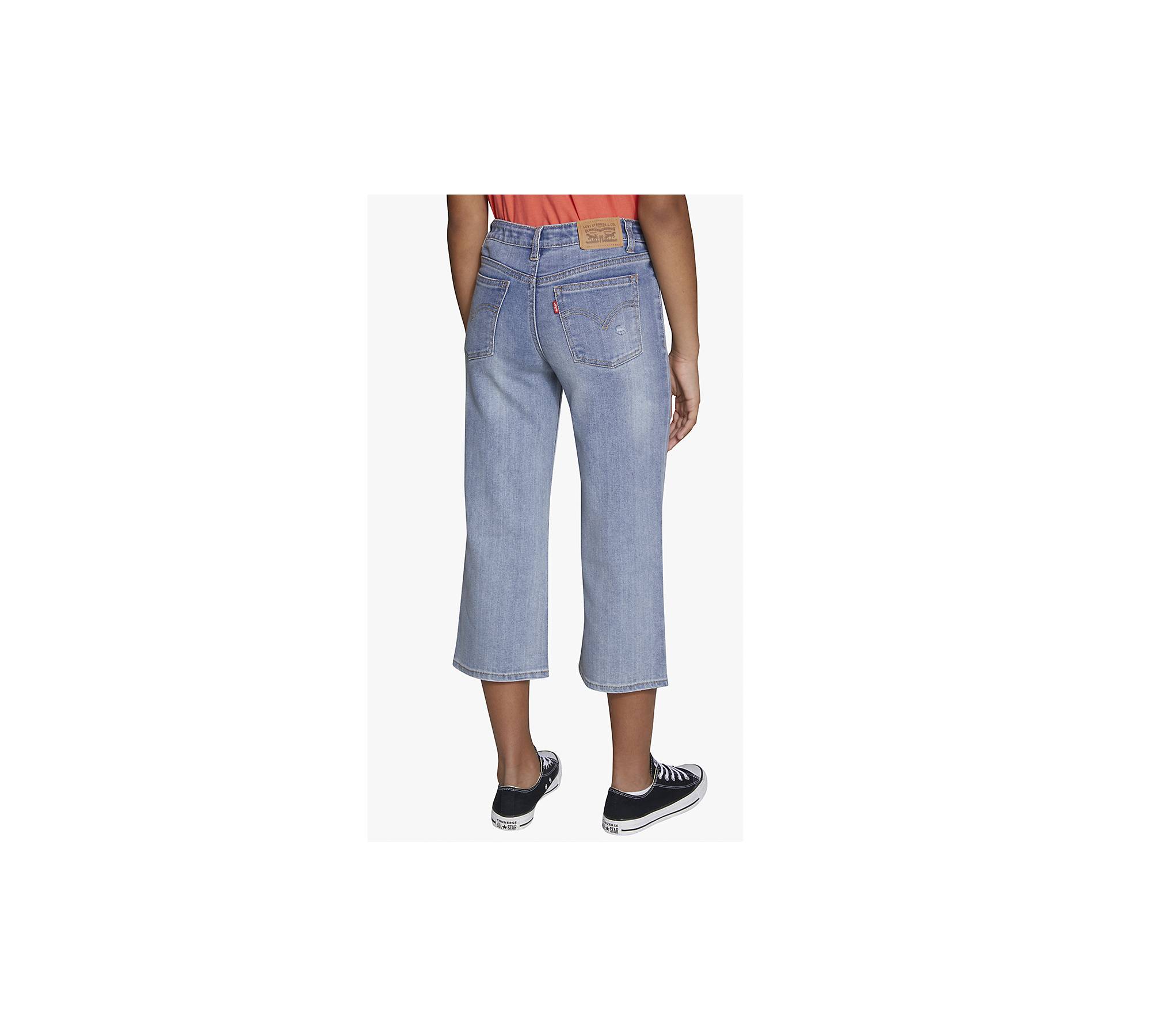Cropped Wide Leg Big Girls Jeans 7-16 - Light Wash | Levi's® US