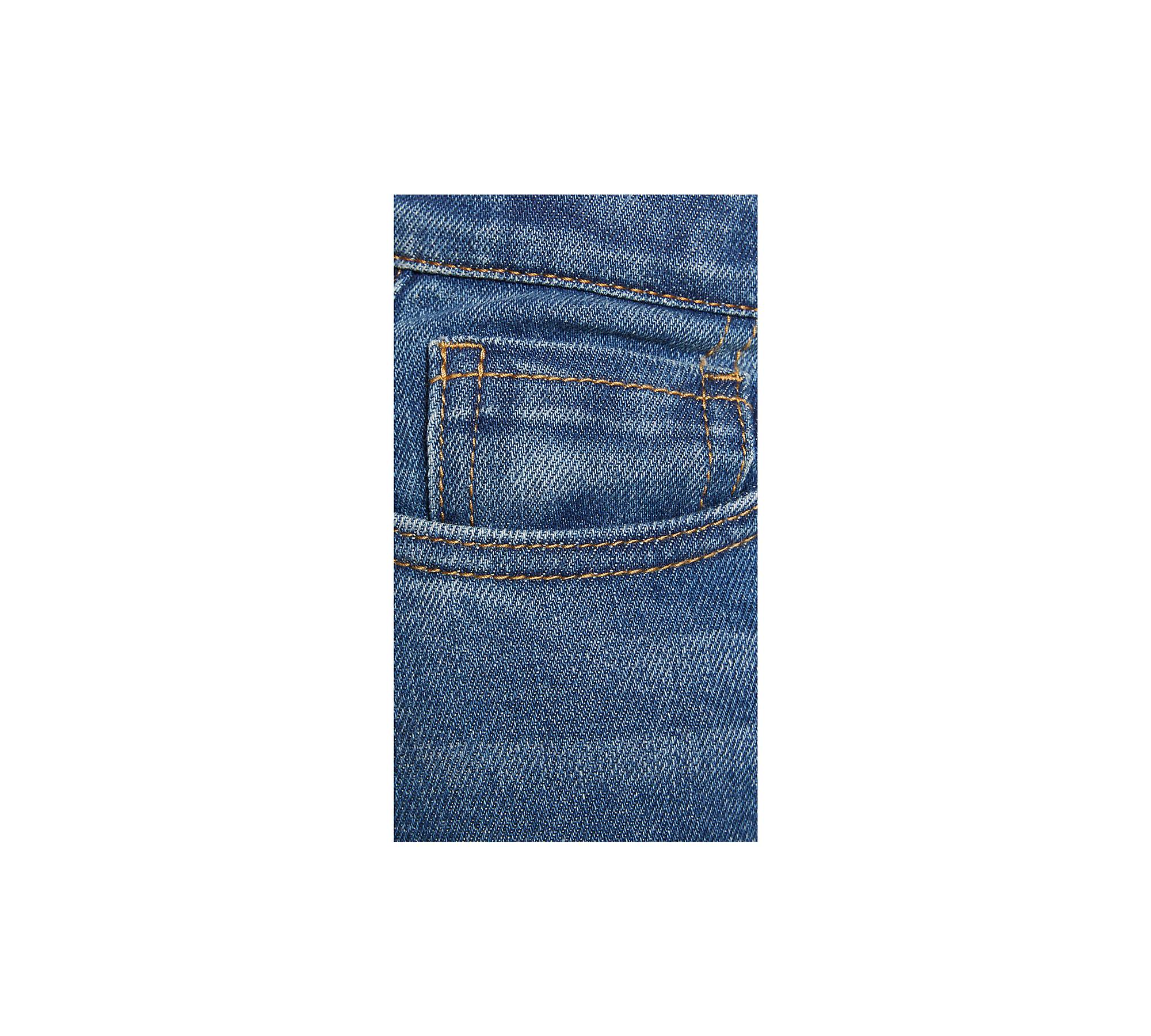 High Rise Cropped Flare Big Girls Jeans 7-16 - Medium Wash