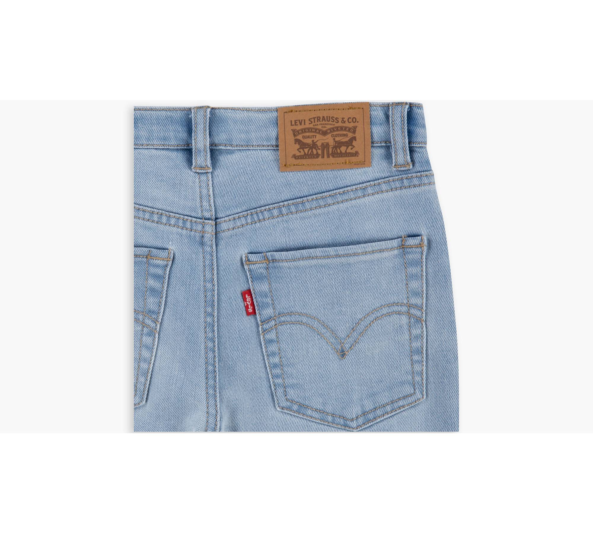 Gupgi 1-6 Years Girls Flare Jeans Kids Wide Legs Cherry Embroidered Denim  Pants 