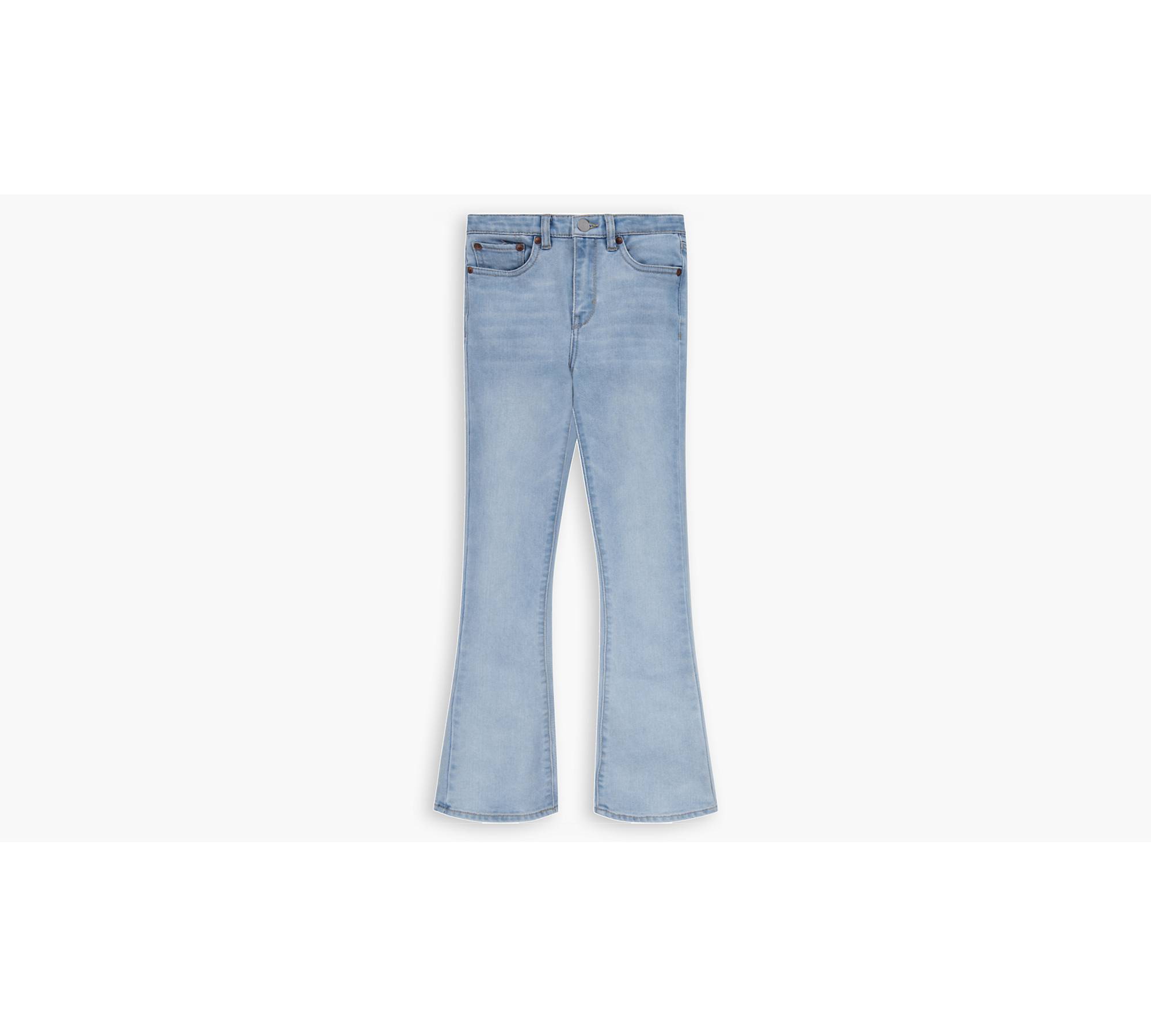 Teen Girls High Rise Cropped Flare Jeans