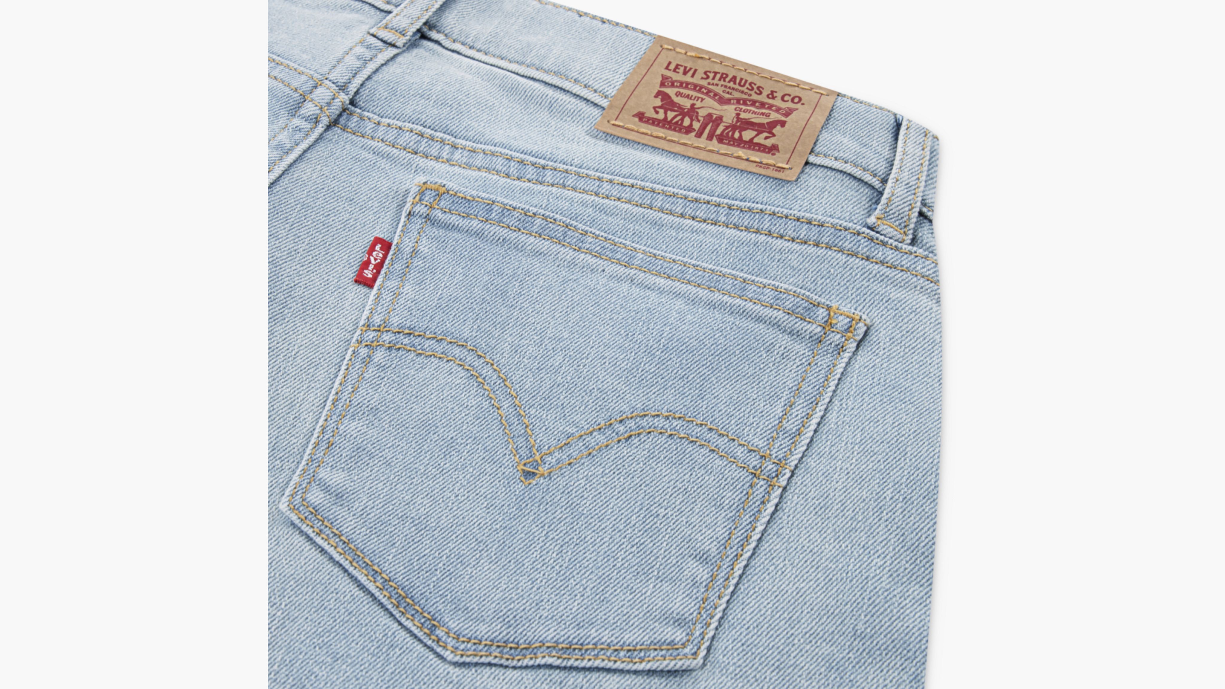 Levi's Wide Leg Jeans Big Girls 7-16 8 In Bauhaus Blues