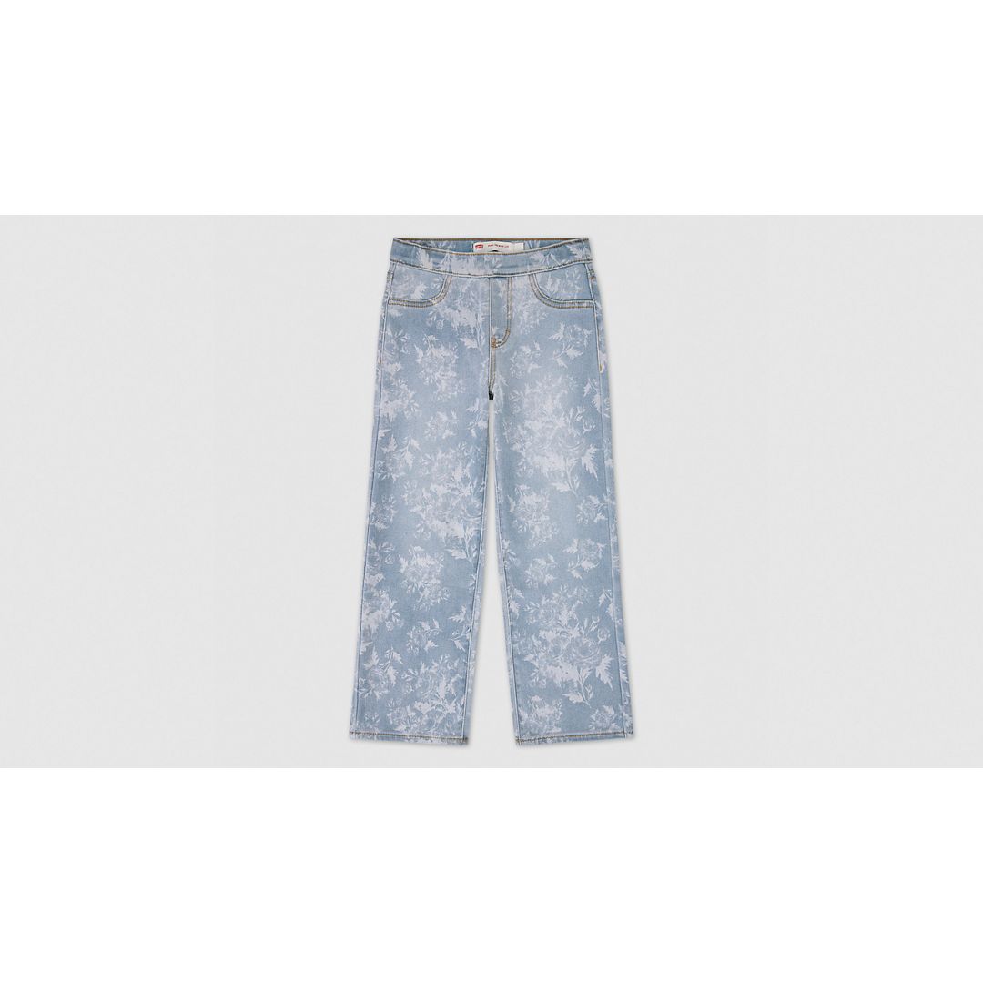 Levi's Pull-on Wide Leg Print Jeans Big Girls 8-20 8 In Multi
