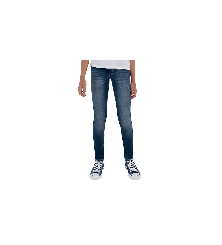 710 Super Skinny Fit Big Girls Jeans 7-16 - Dark Wash