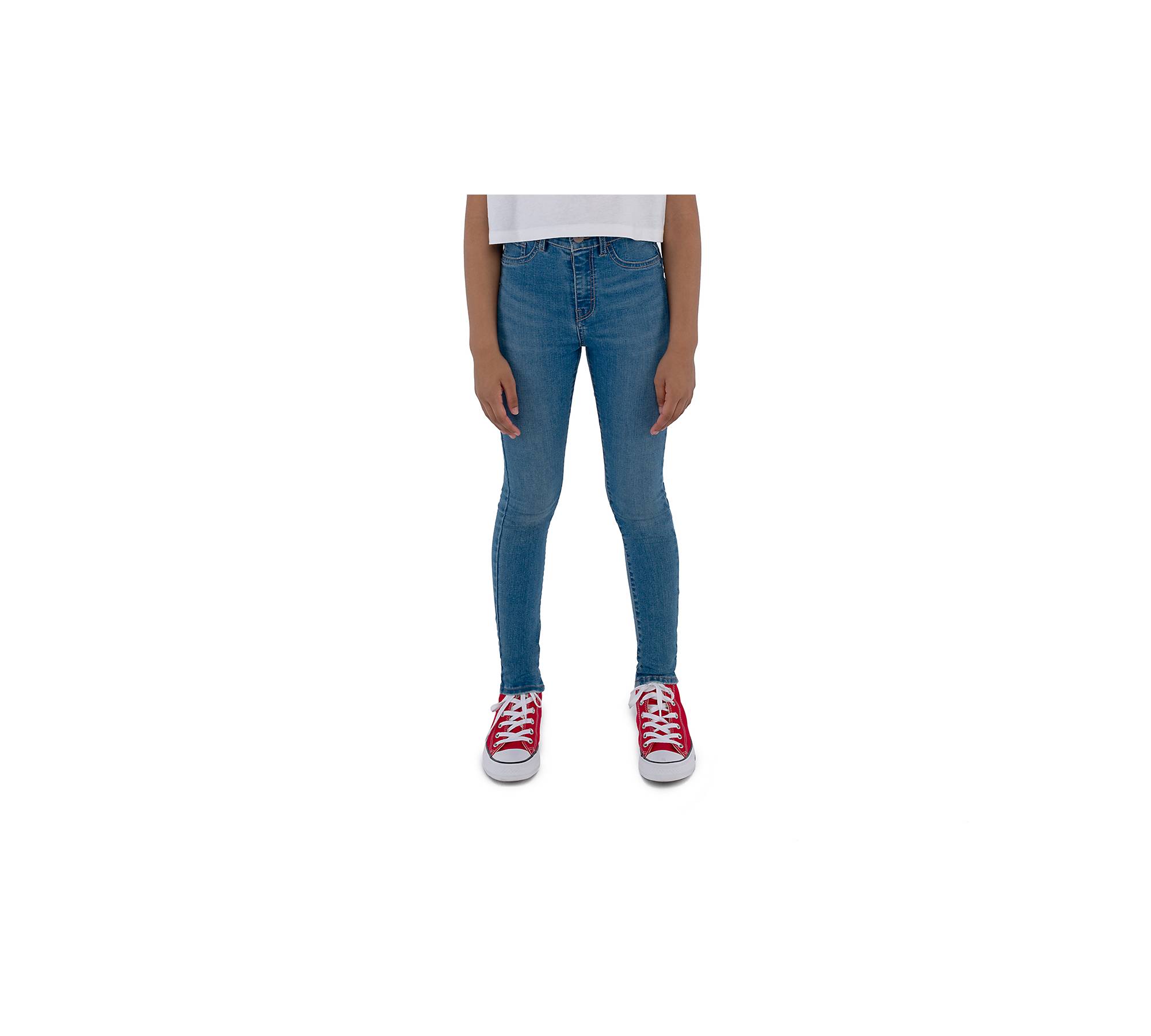 720 High Rise Super Skinny Fit Big Girls Jeans 7-16 - Medium Wash ...