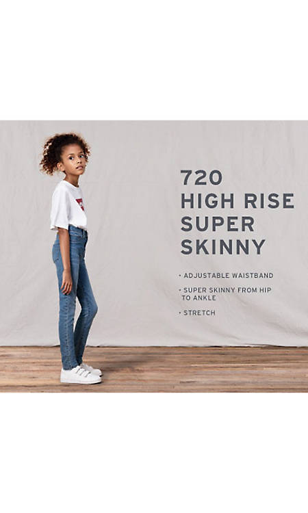 Levi's Girls 720 High Rise Super Skinny Fit Jeans 
