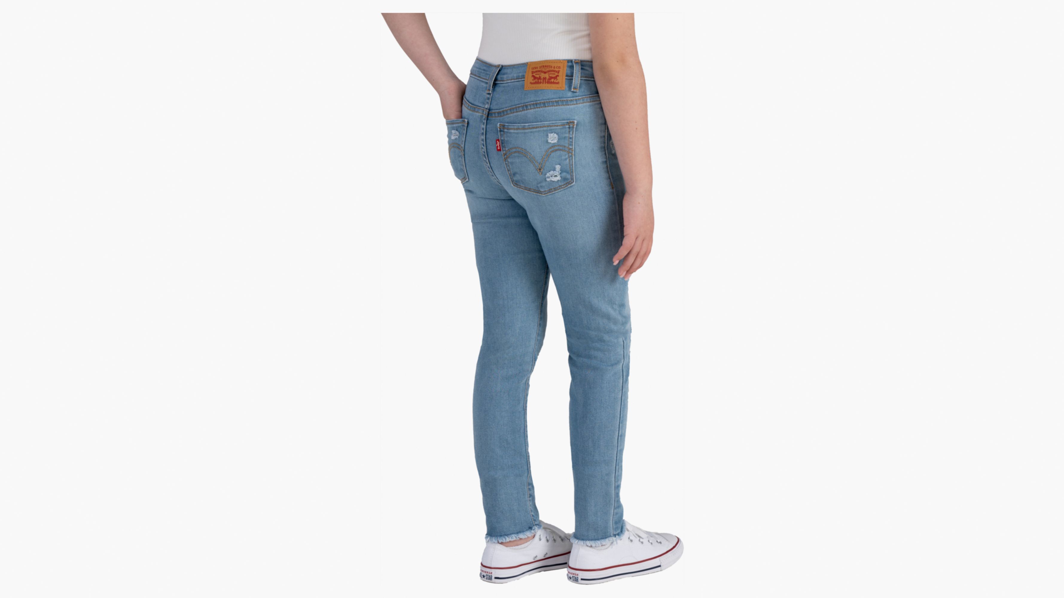 Shop Levi's 720 High Rise Super Skinny Big Girls Jeans 7-16 16 In Roger That