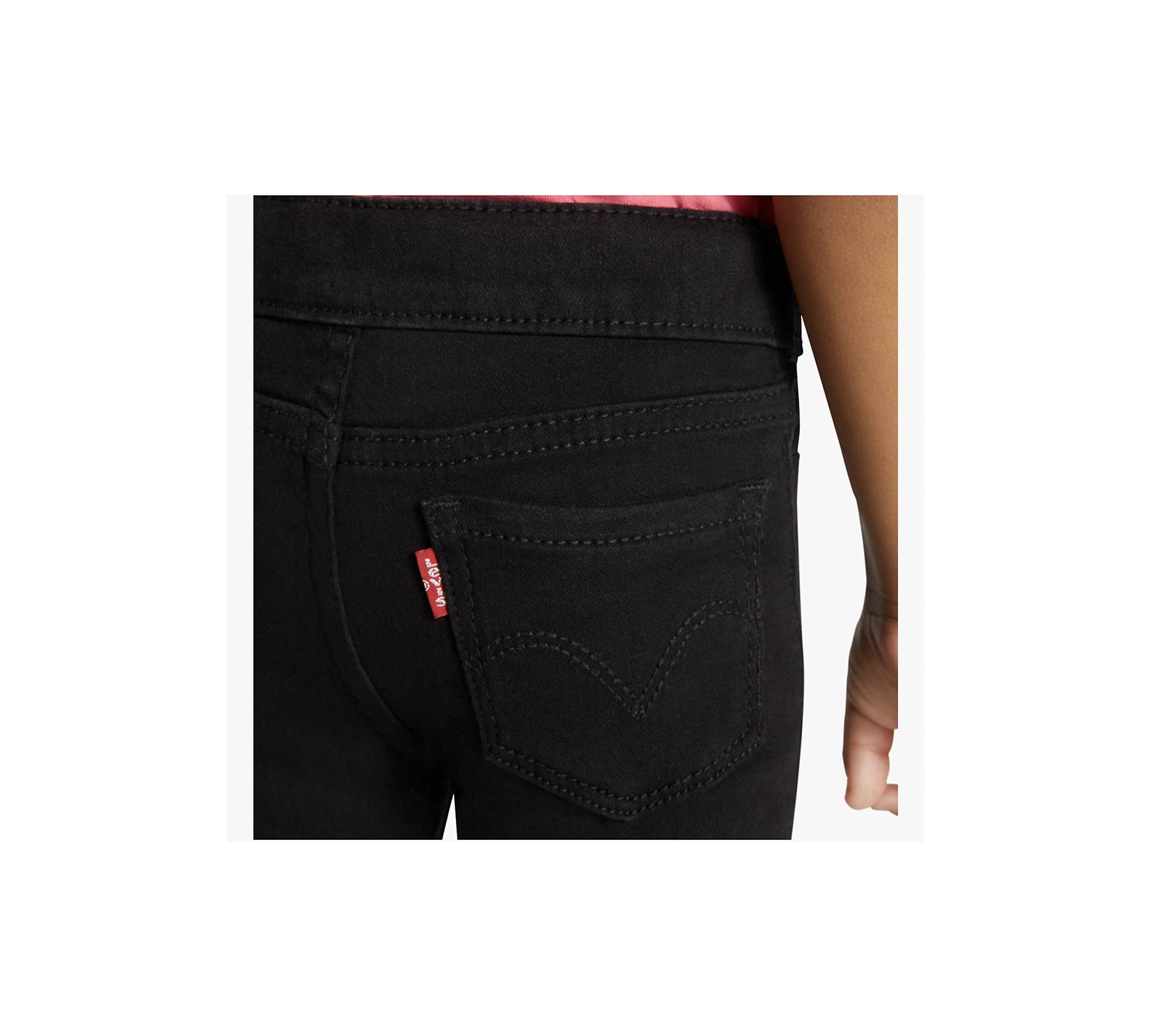 Childrens Place Pants Girls 5T Stretch Pull On Black Jeggings Leggings  Pockets