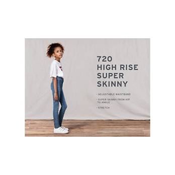 720 High Rise Super Skinny Big Girls Jeans 7-16 8