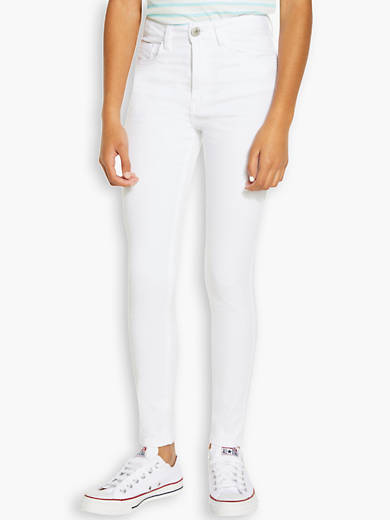 720 High Rise Super Skinny Big Girls Jeans 7-16 - White | Levi's® US