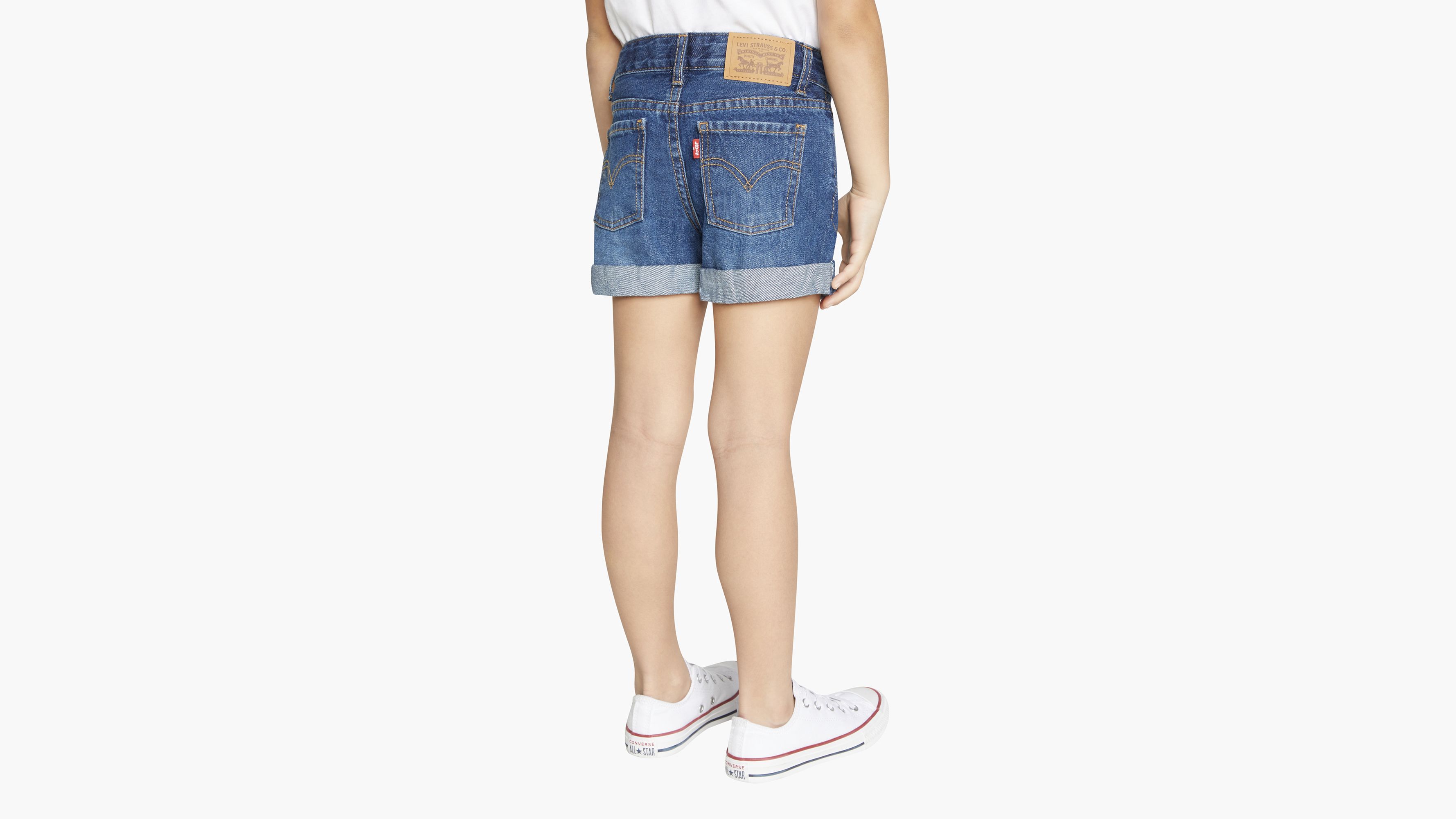 Levi's Girlfriend Shorty Shorts Little Girls 4-6x 6 In Evie