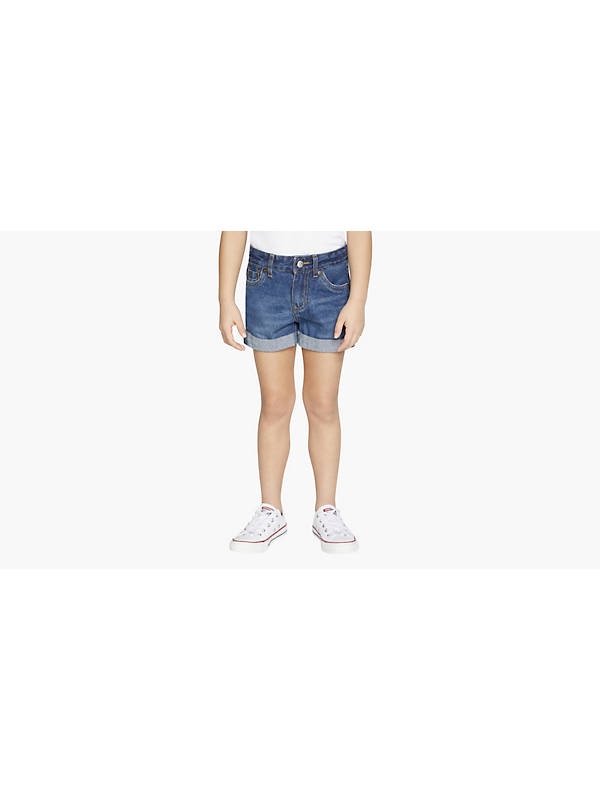 Girlfriend Little Girls Shorty Shorts 4-6x - Medium Wash | Levi's® US