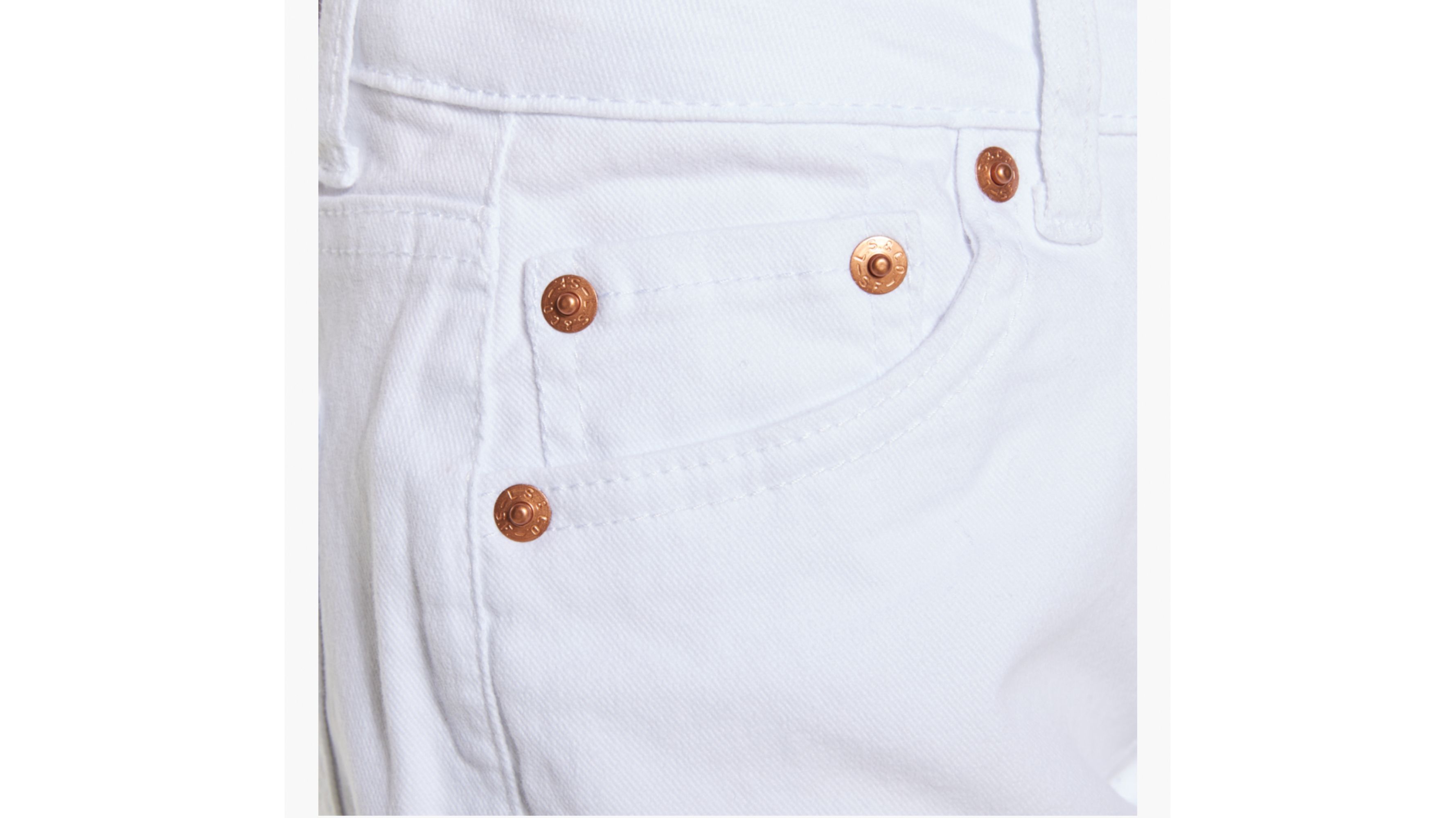 Levi's Girlfriend Shorty Shorts Big Girls 7-16 8 In White