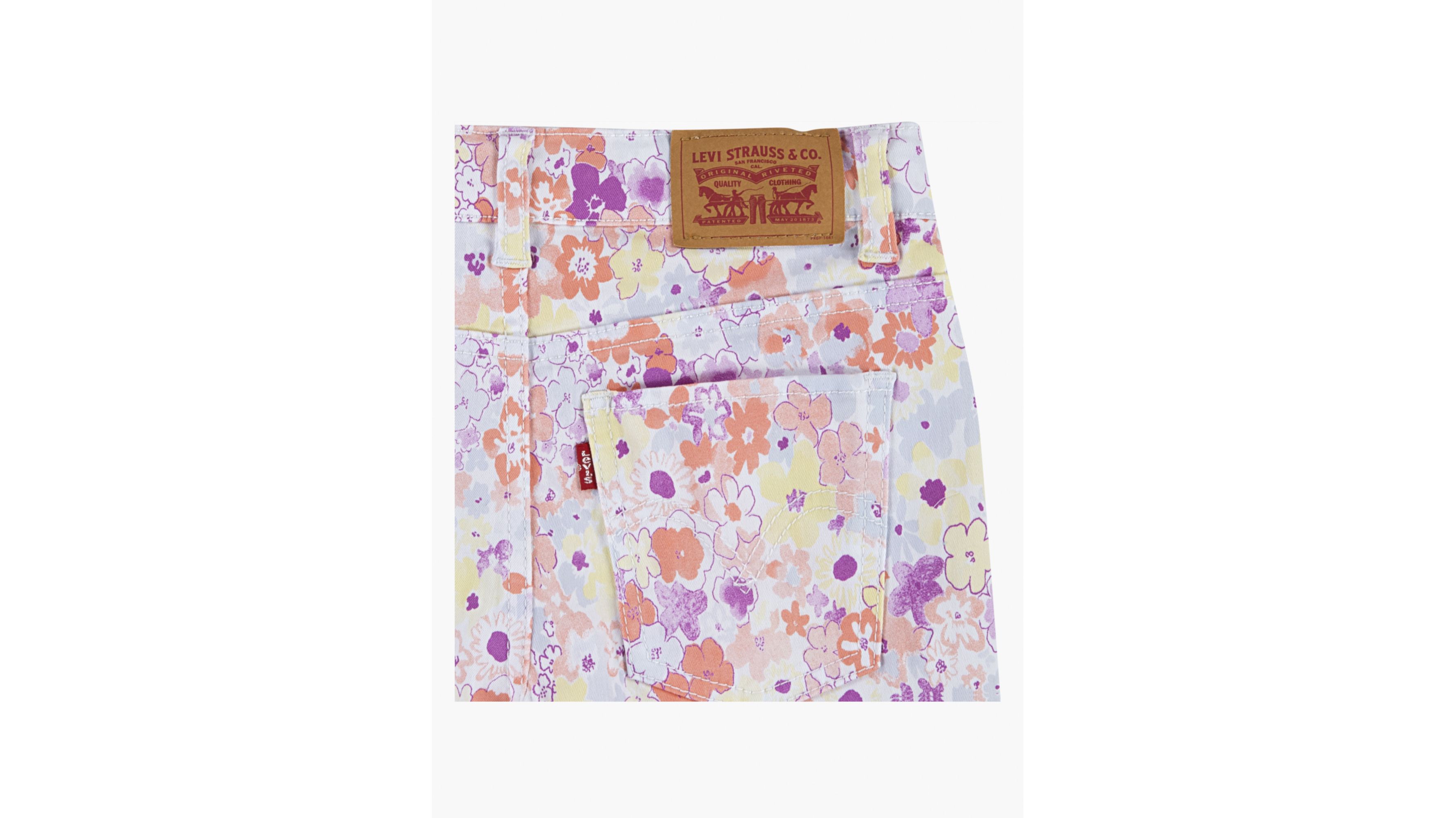 Floral Printed Girlfriend Big Girls Shorts 7-16 7