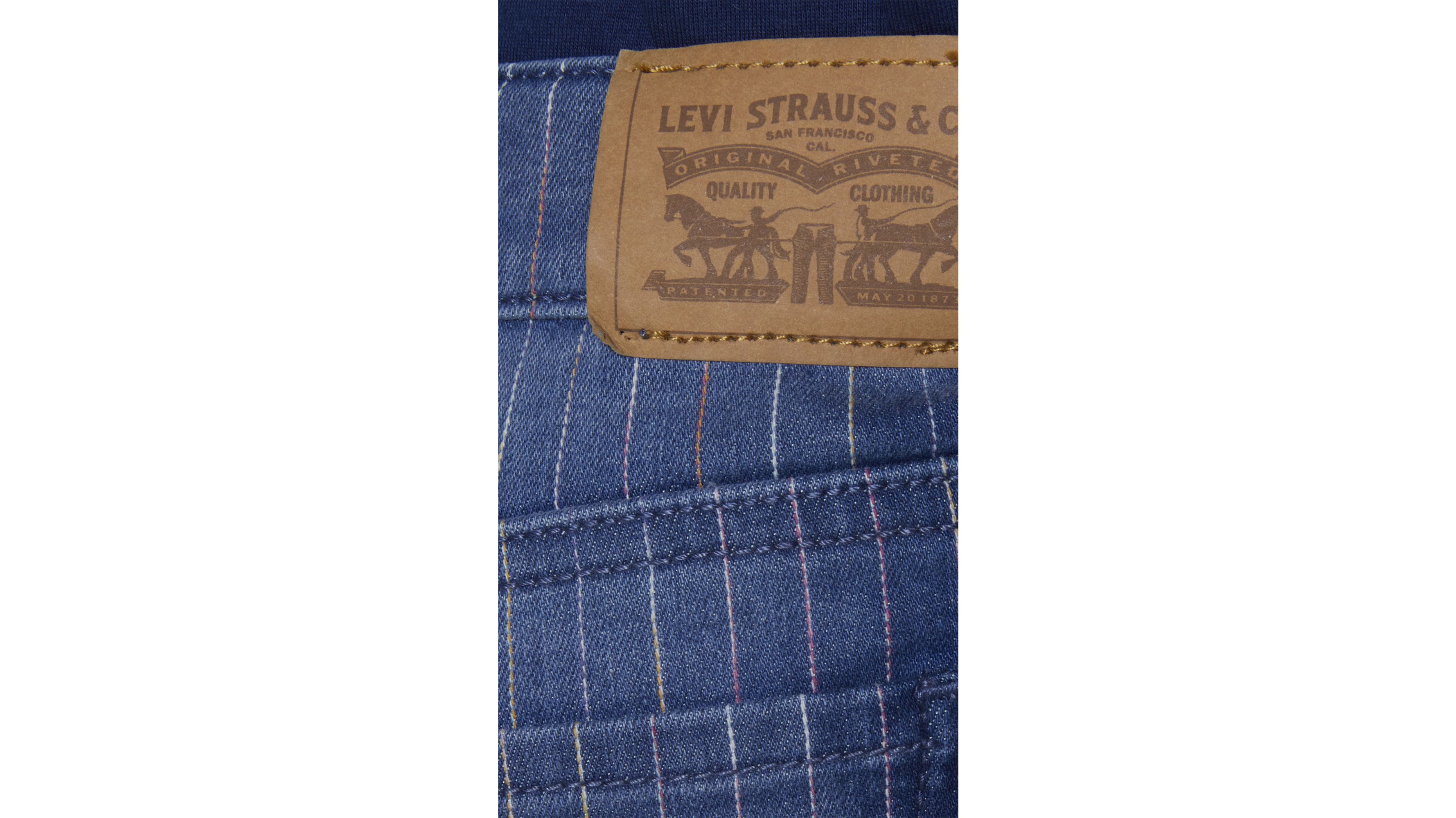 Rainbow Stripe Shorty Big Girls Shorts 7-16 8