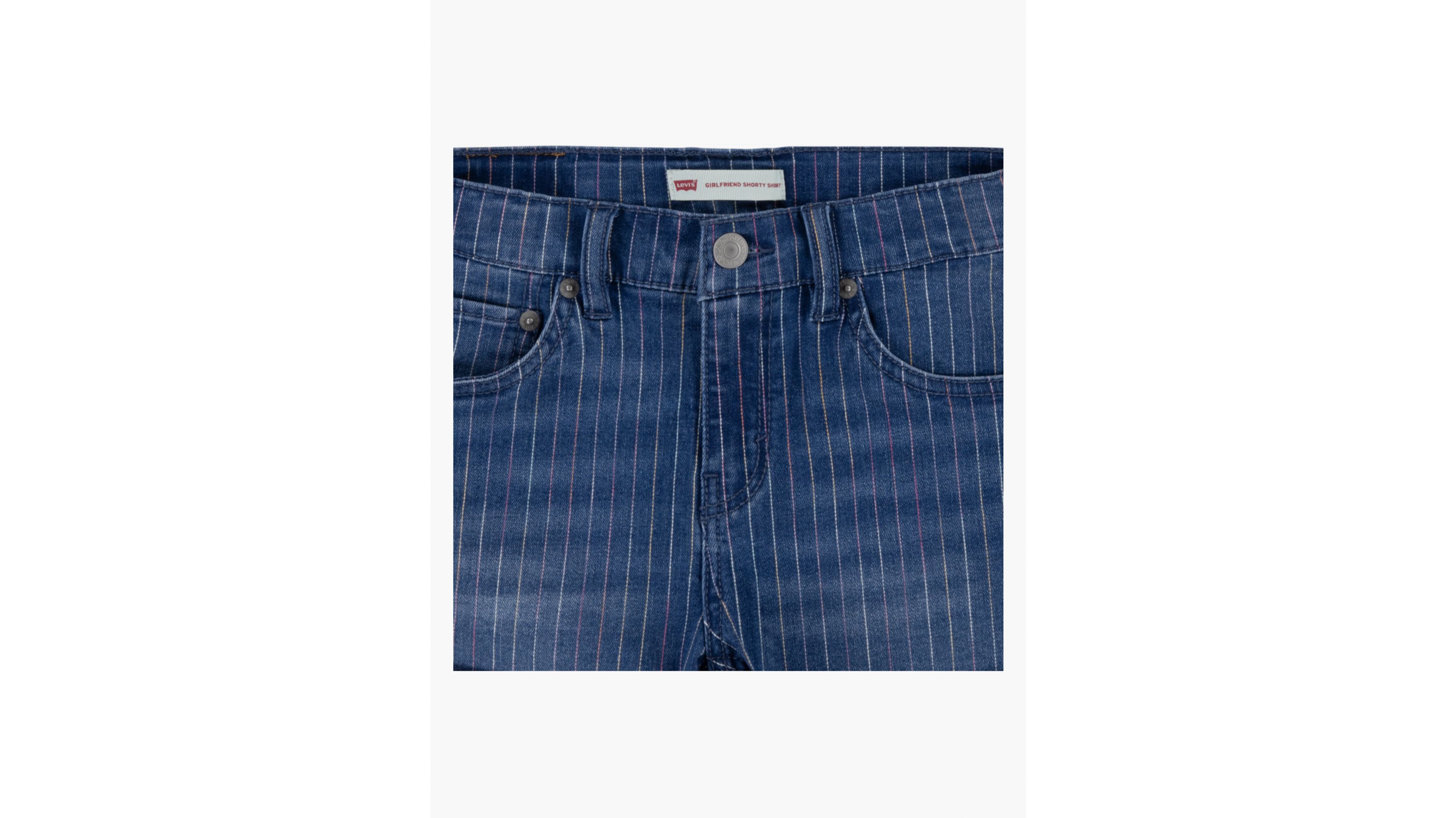 Rainbow Stripe Shorty Big Girls Shorts 7-16 9