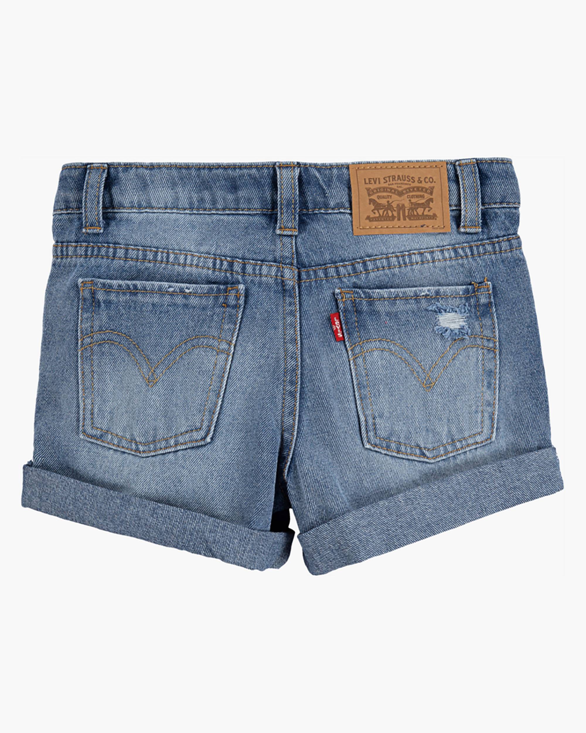 Girlfriend Shorty Shorts Little Girls 4-6x - Medium Wash Girlfriend Shorty Shorts Little Girls 4-6x - Medium Wash