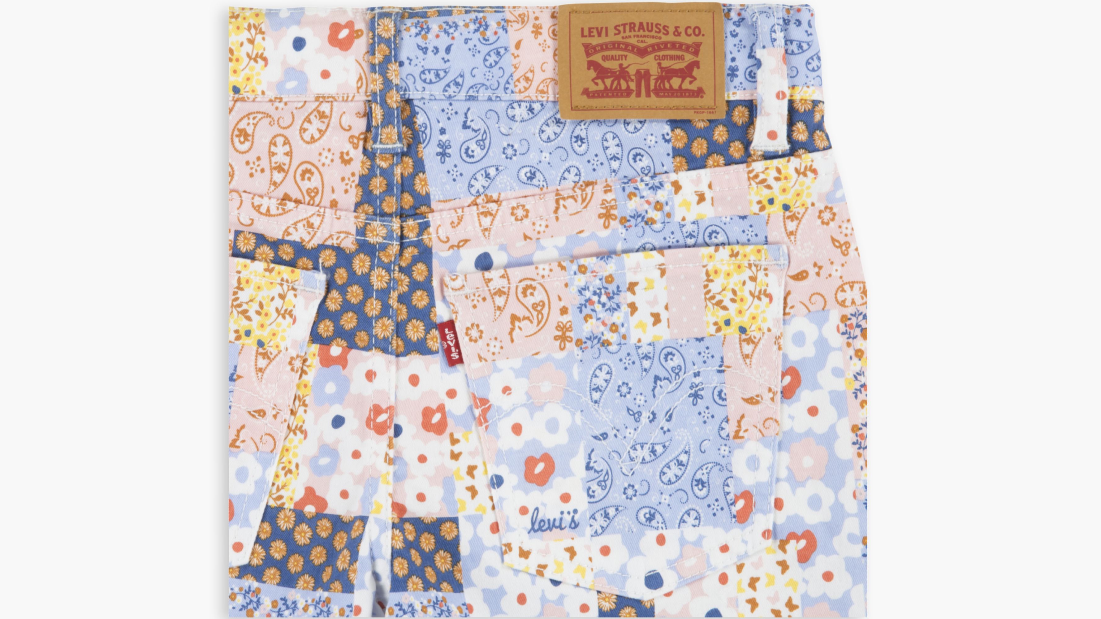Girlfriend Patchwork Shorts Big Girls 7-16 - Multi | Levi's® US