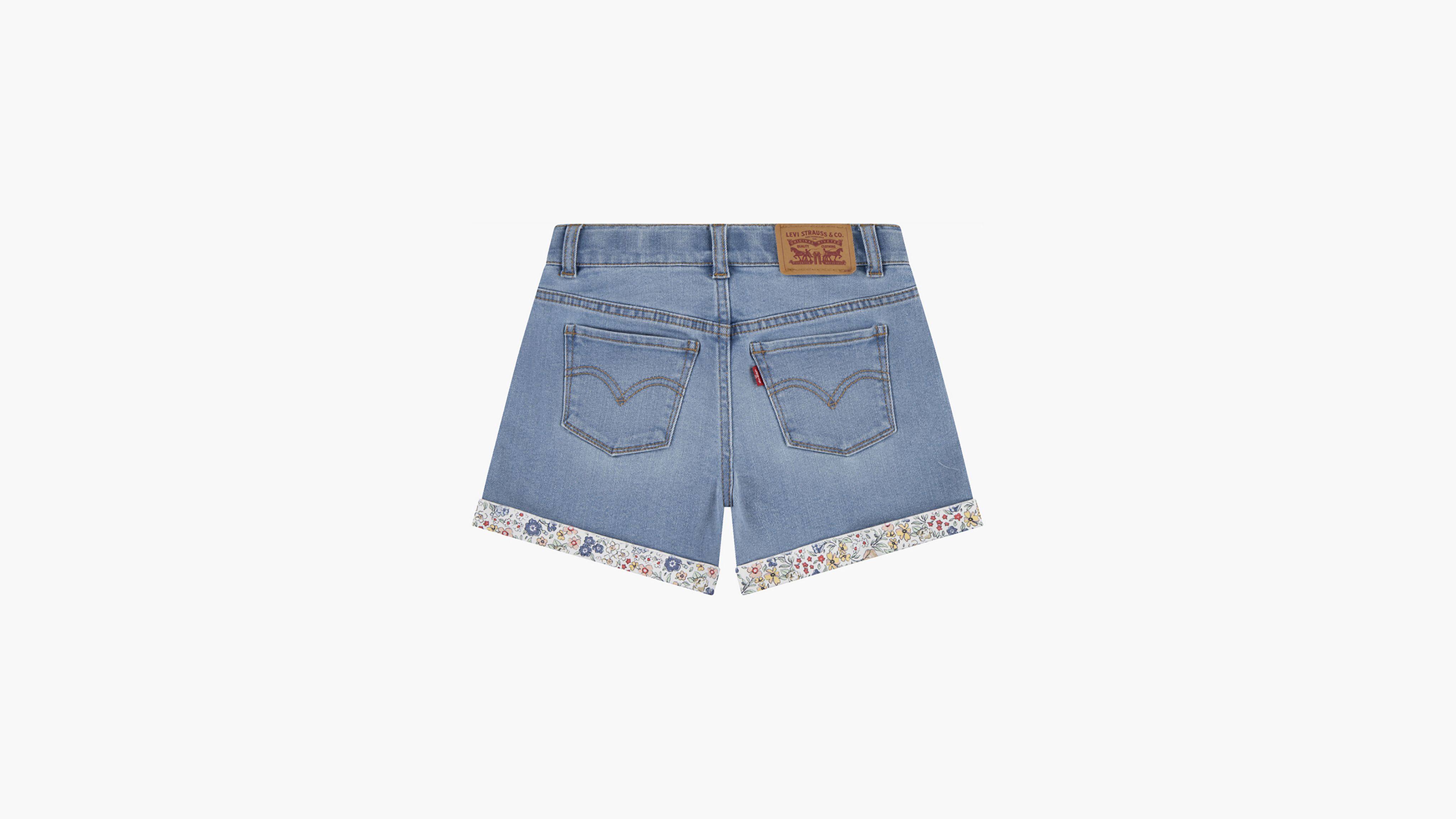 Levi's Print Block Mom Short Big Girls 7-16 14 In Fully Baked