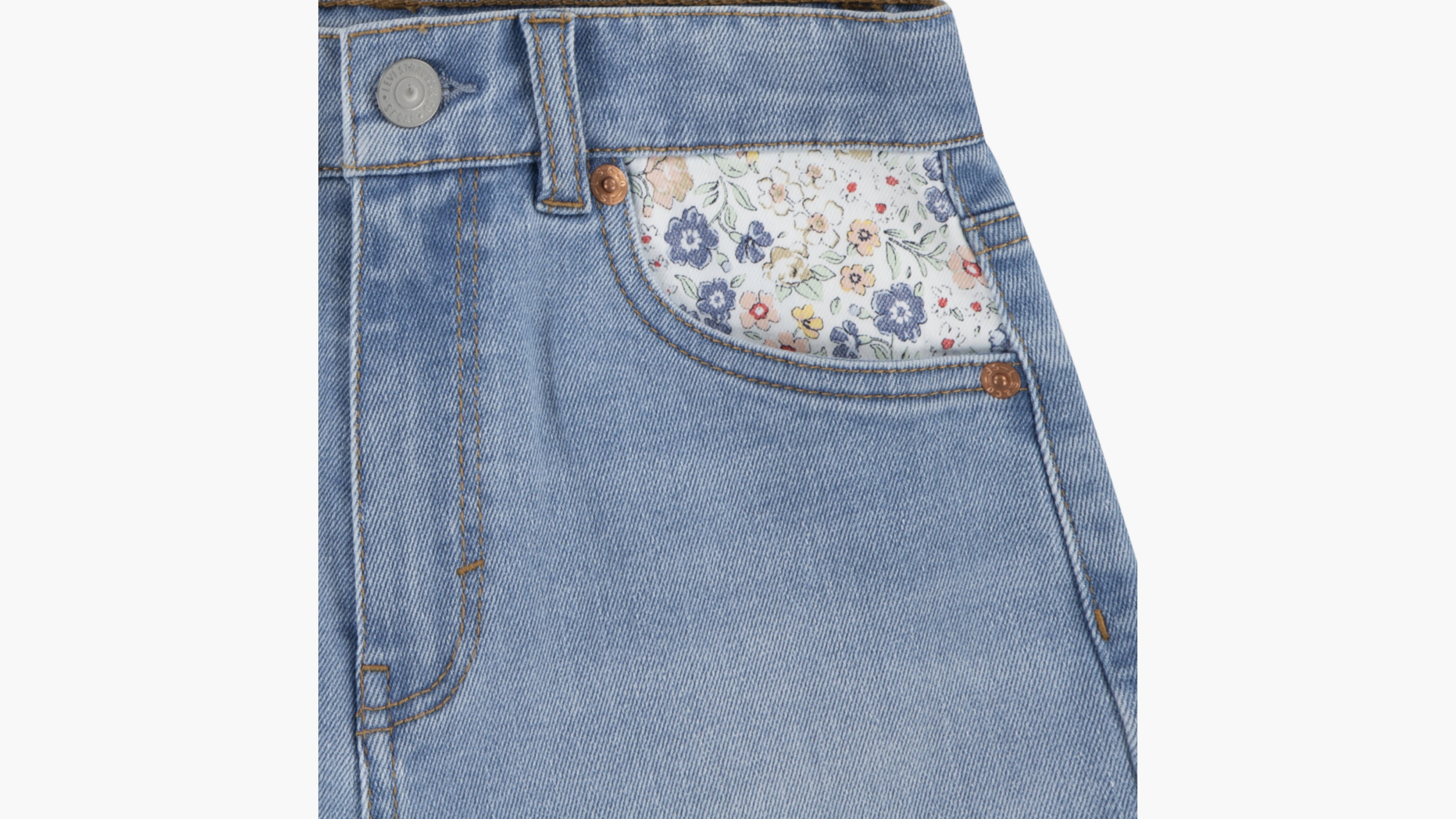Levi's Print Block Mom Short Big Girls 7-16 14 In Fully Baked