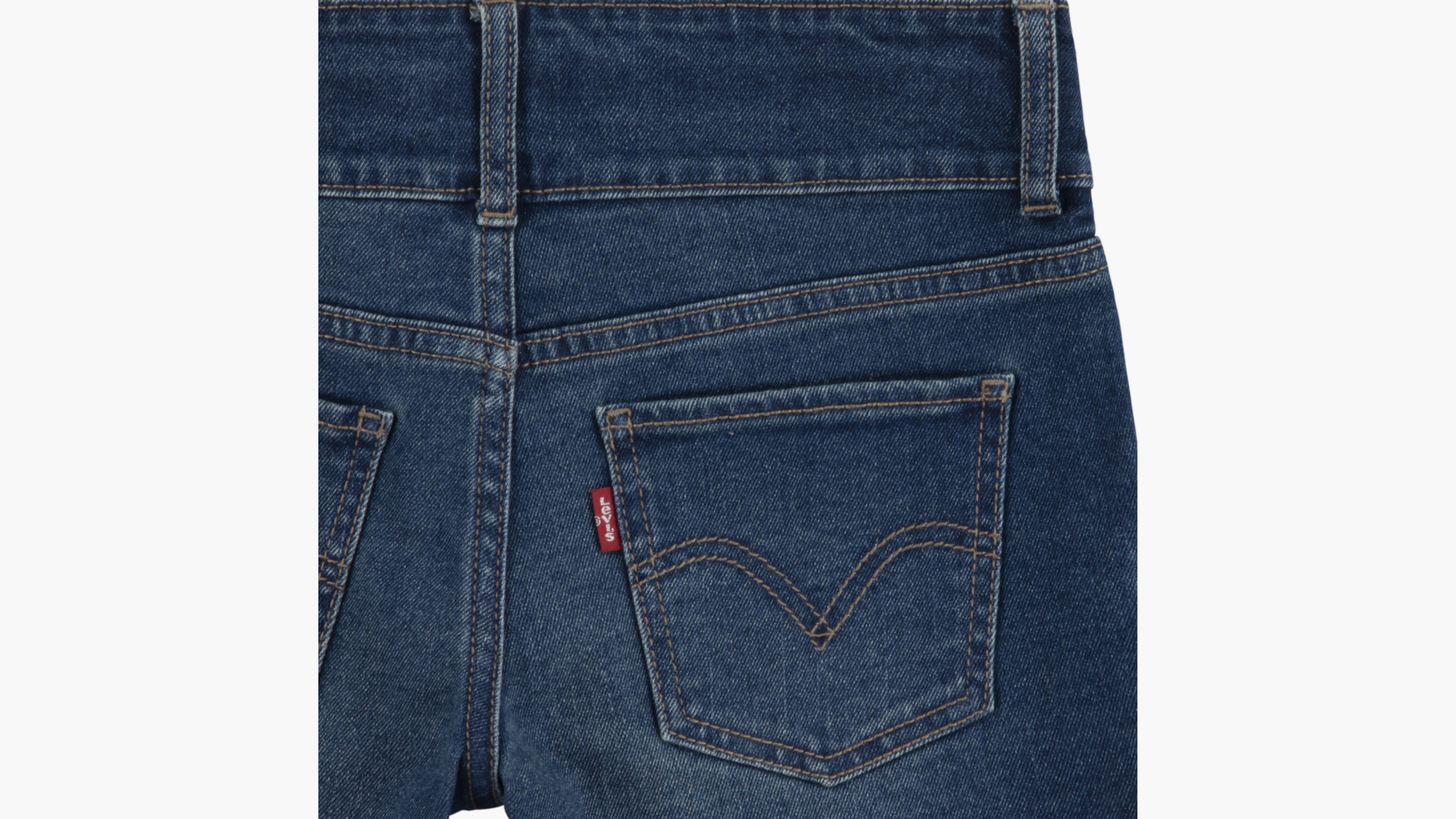 LEVI'S DOUBLE SHANK DENIM SHORTS BIG GIRLS 7-16 7 