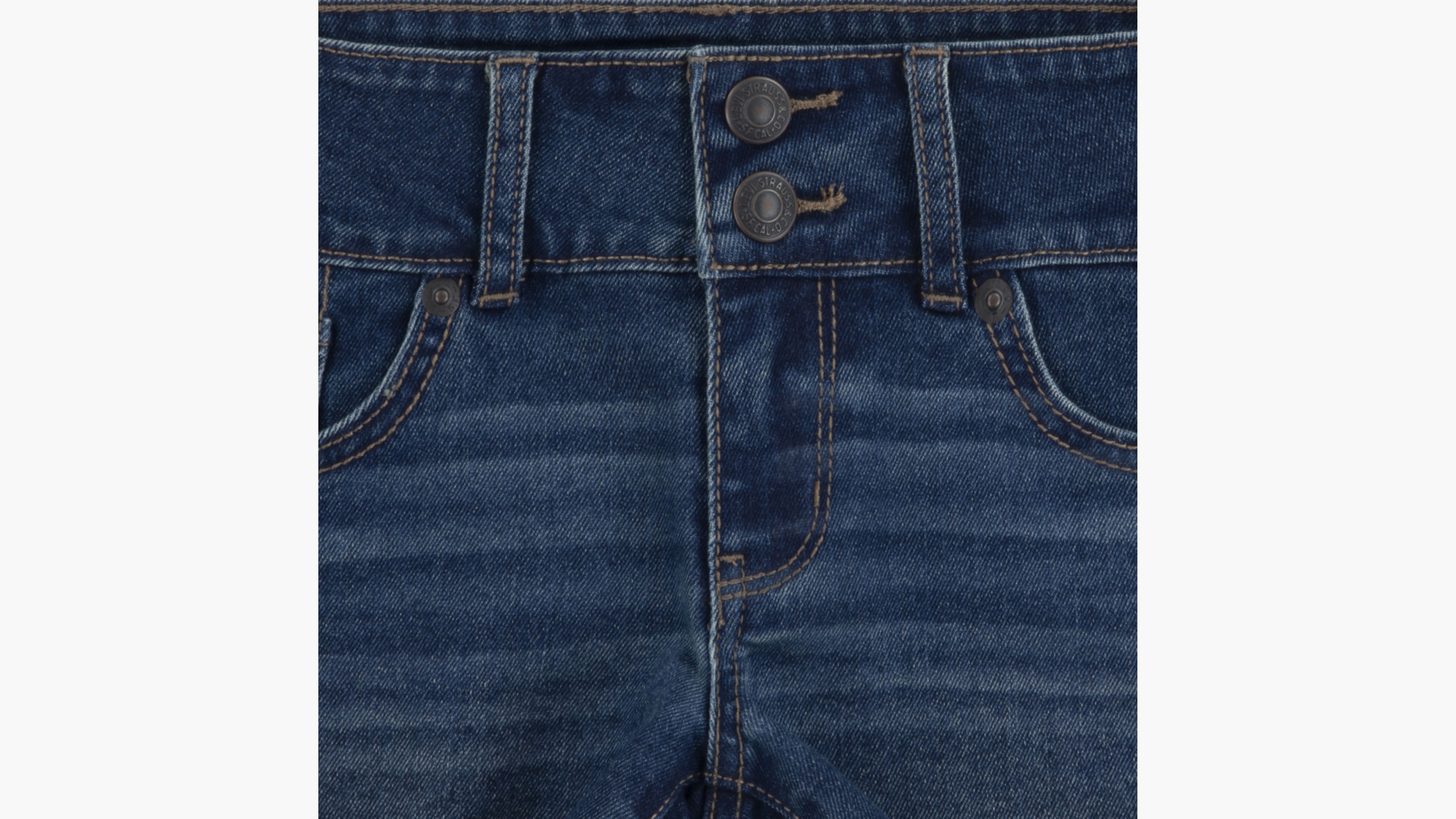 Shop Levi's Double Shank Denim Shorts Big Girls 7-16 7 In Walk The Walk