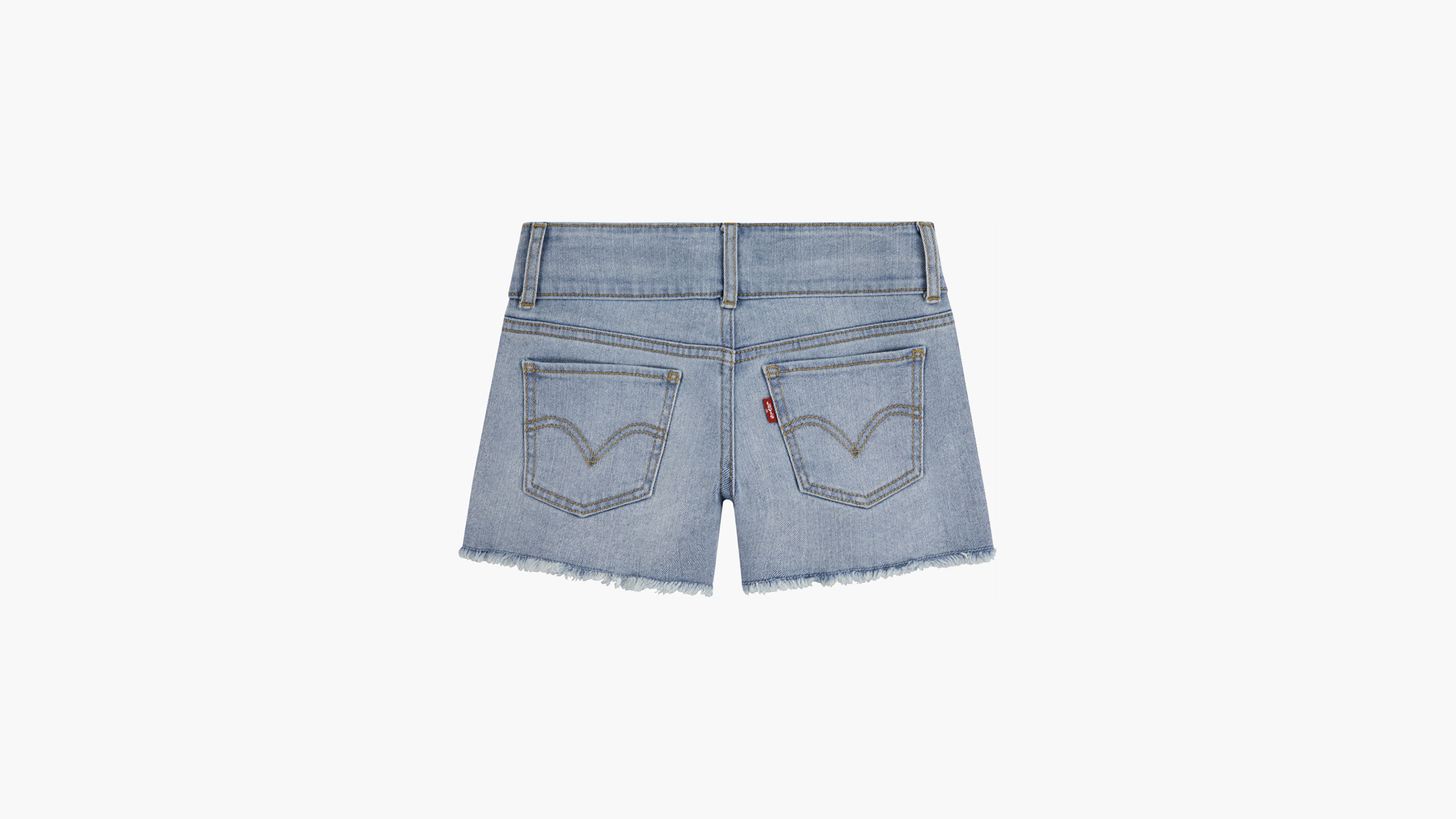 Levi's Double Shank Denim Shorts Big Girls 7-16 7 In Springs Return