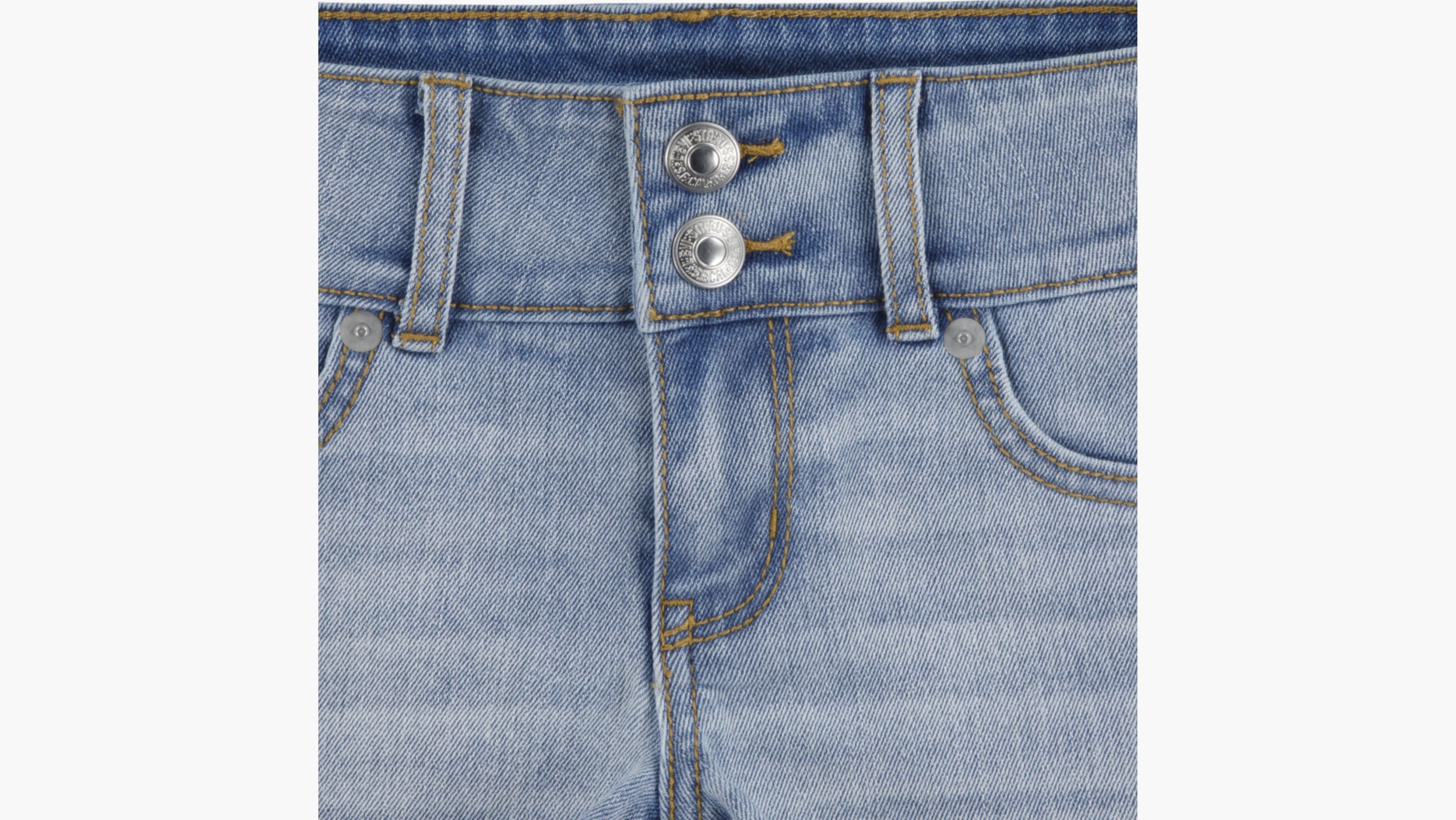 Levi's Double Shank Denim Shorts Big Girls 7-16 7 In Springs Return