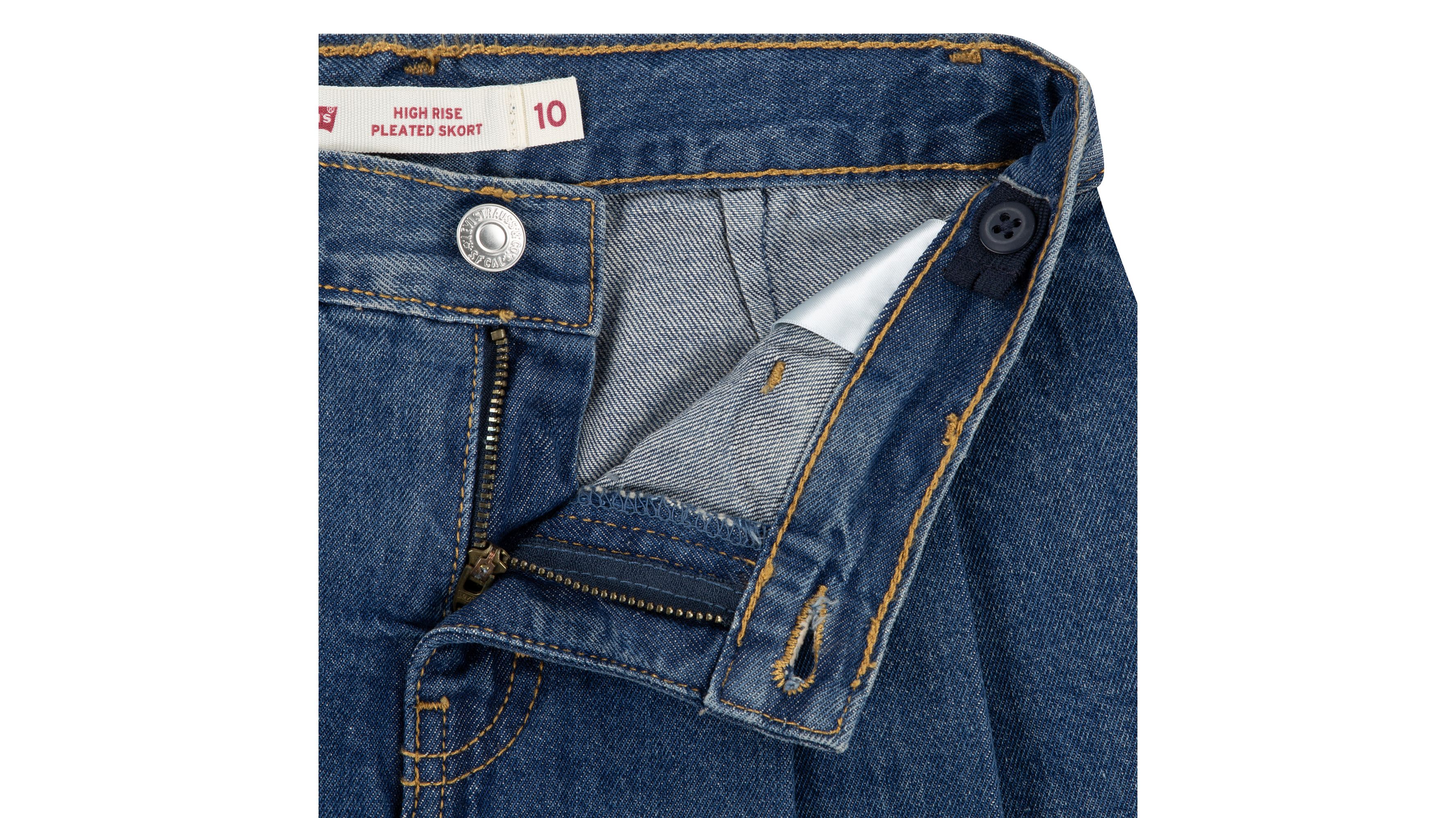 Denim Pleated Skort Big Girls 7-16 3