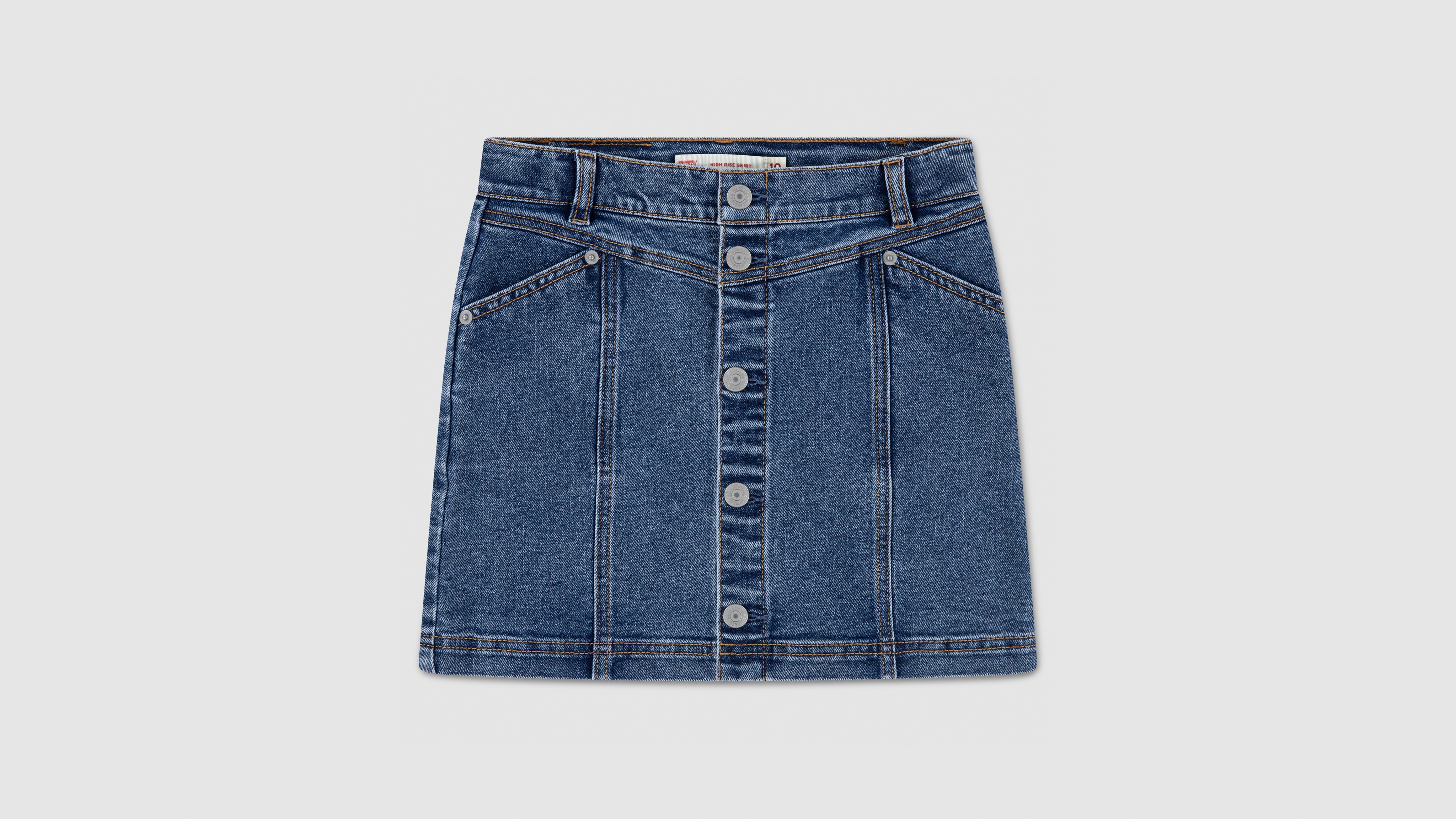 Levi's Levis Button Front Skirt Big Girls 8-20 16