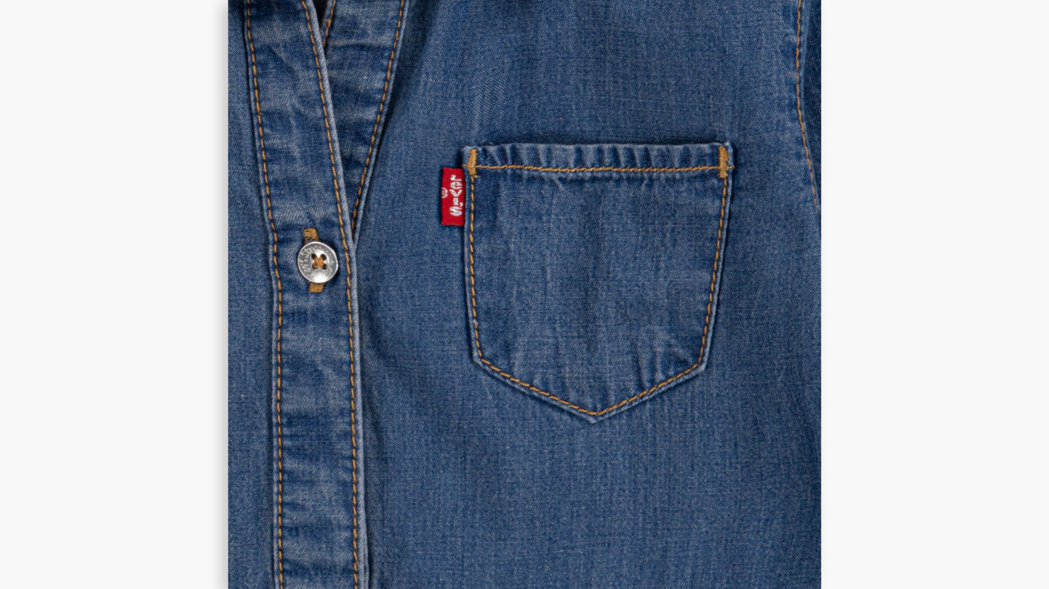 Denim Woven Dress Toddler Girls 2T-4T 3