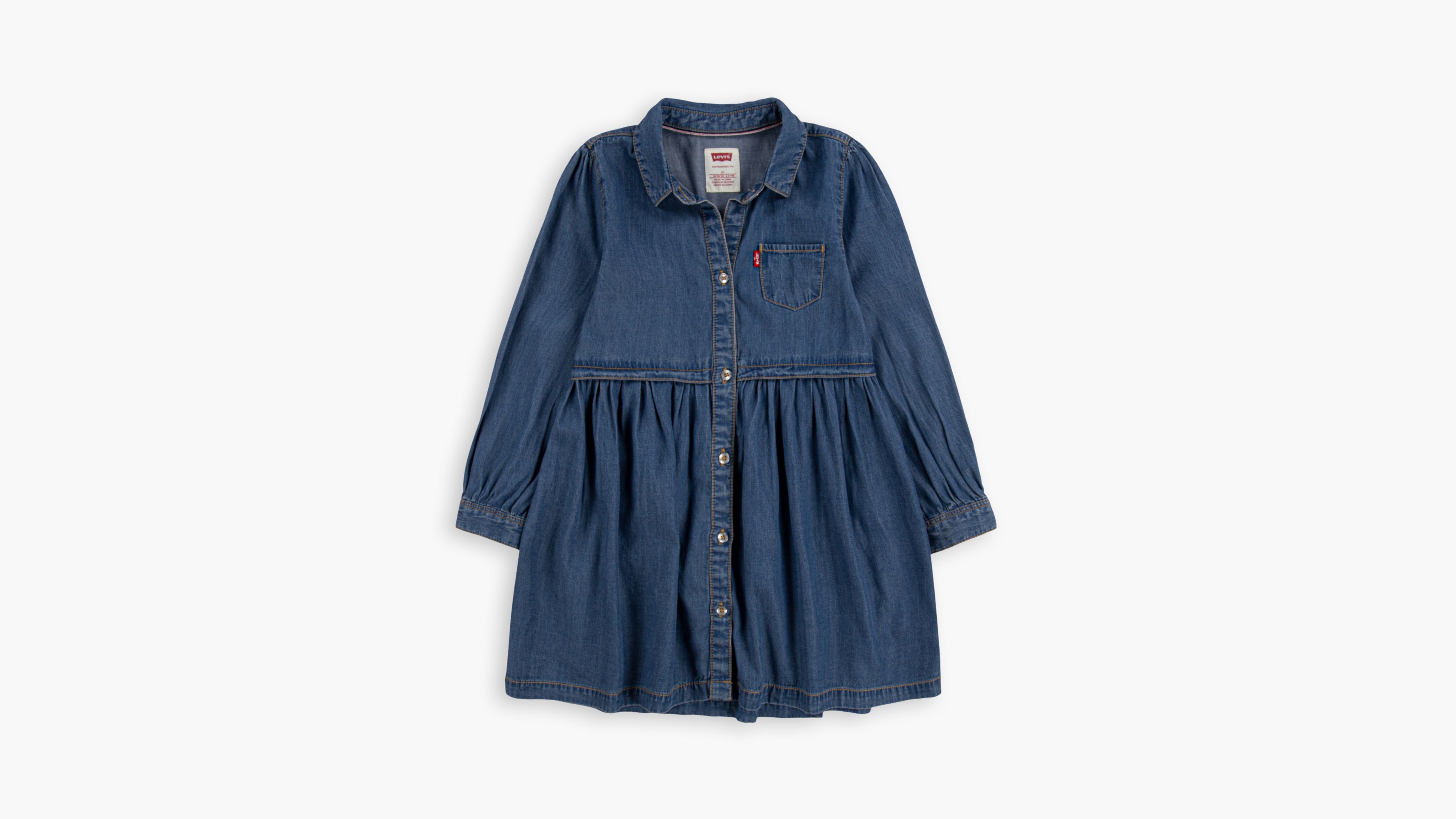 Denim Woven Dress Toddler Girls 2T-4T 1
