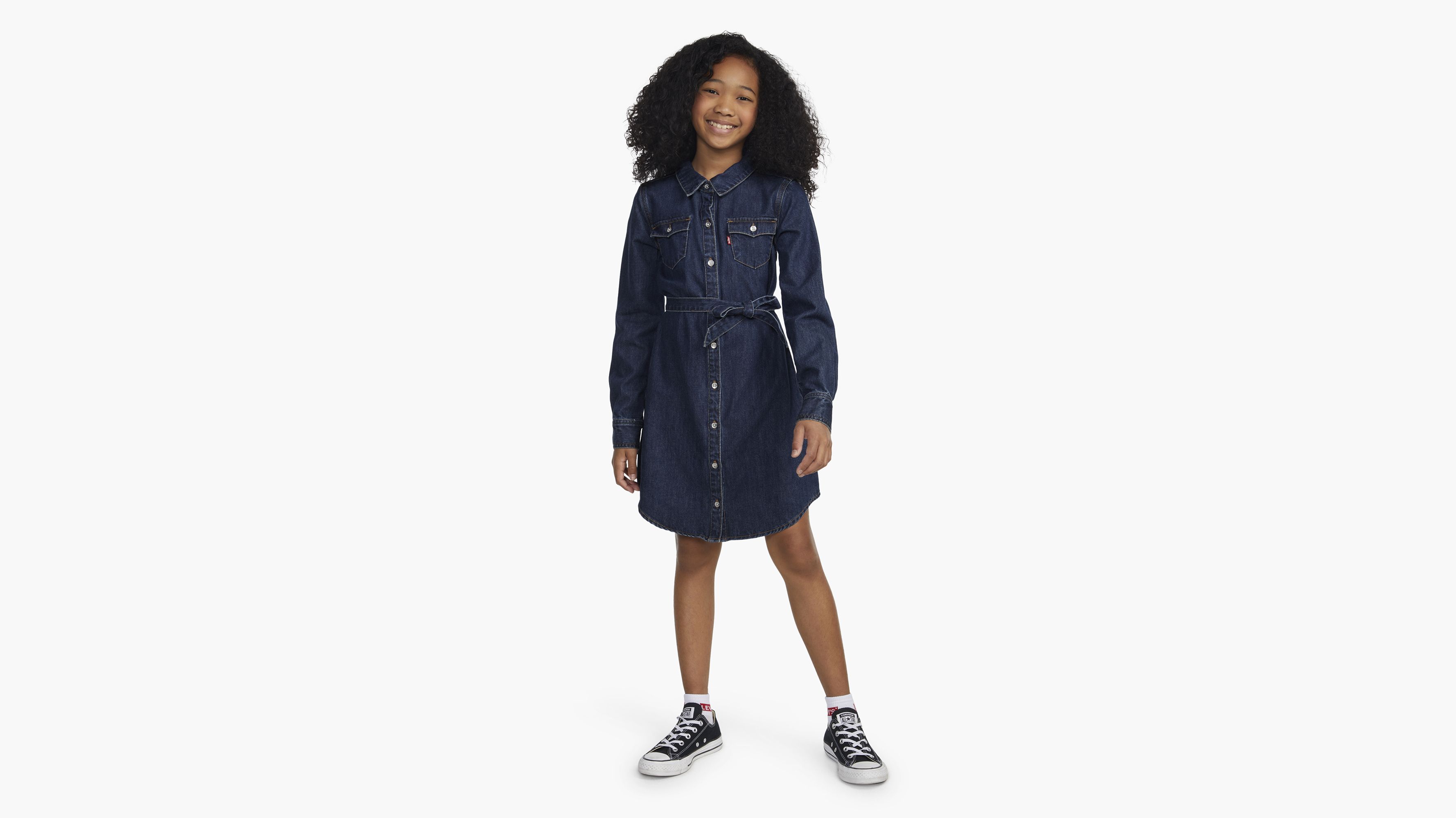 Western Shirt Dress Big Girls 7-16 1