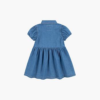 Bubble Sleeve Shirt Dress Toddler Girls 2T-4T 2