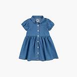 Bubble Sleeve Shirt Dress Toddler Girls 2T-4T 1