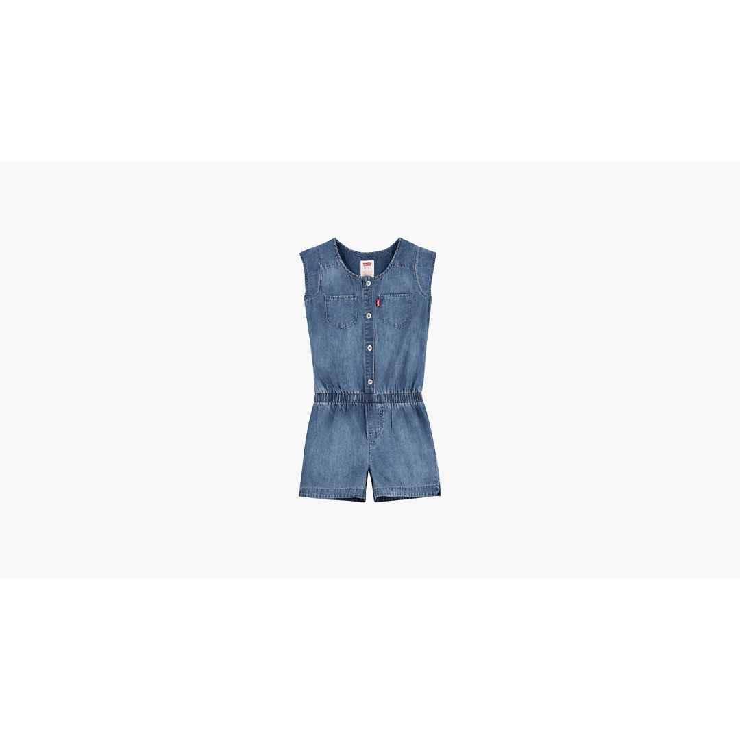 LEVI'S WOVEN ROMPER BIG GIRLS S-XL L 