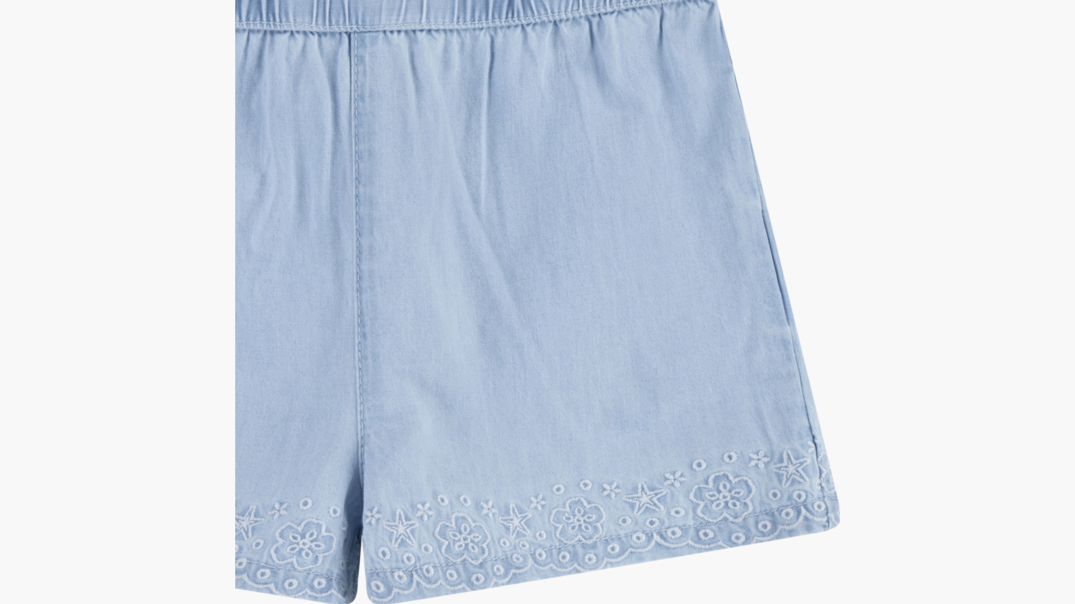 Puff Sleeve Denim Romper Baby Girls 12M-24M 4