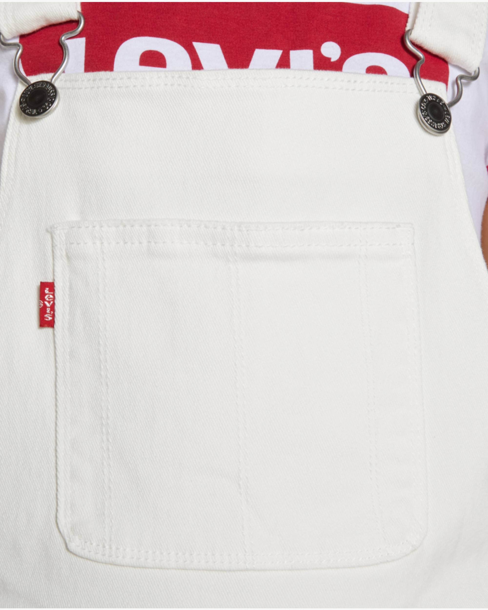 Denim Shortalls Big Girls 7-16 - White | Levi's® US Denim Shortalls Big Girls 7-16 - White | Levi's® US